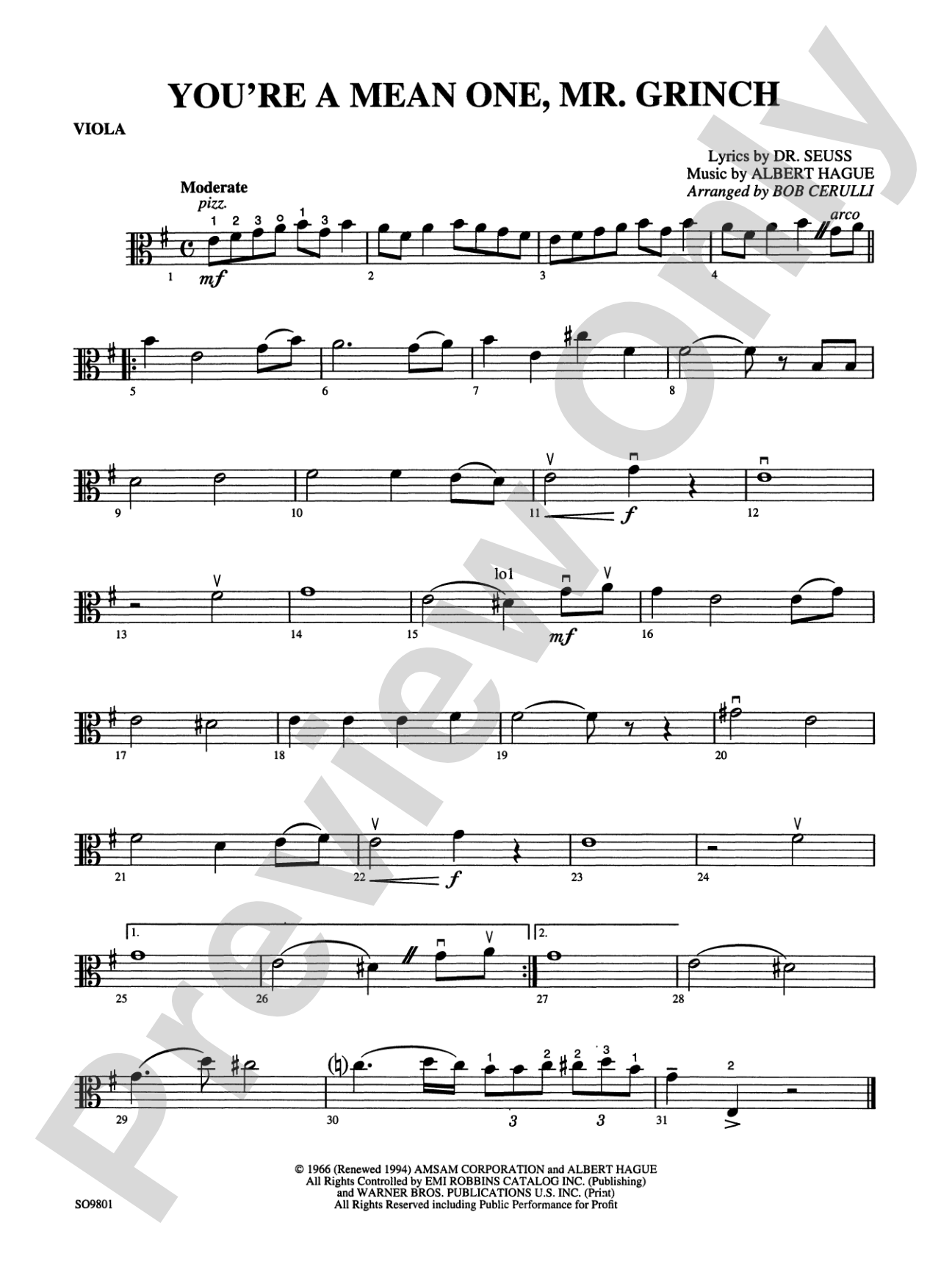 You're a Mean One, Mr. Grinch: Viola