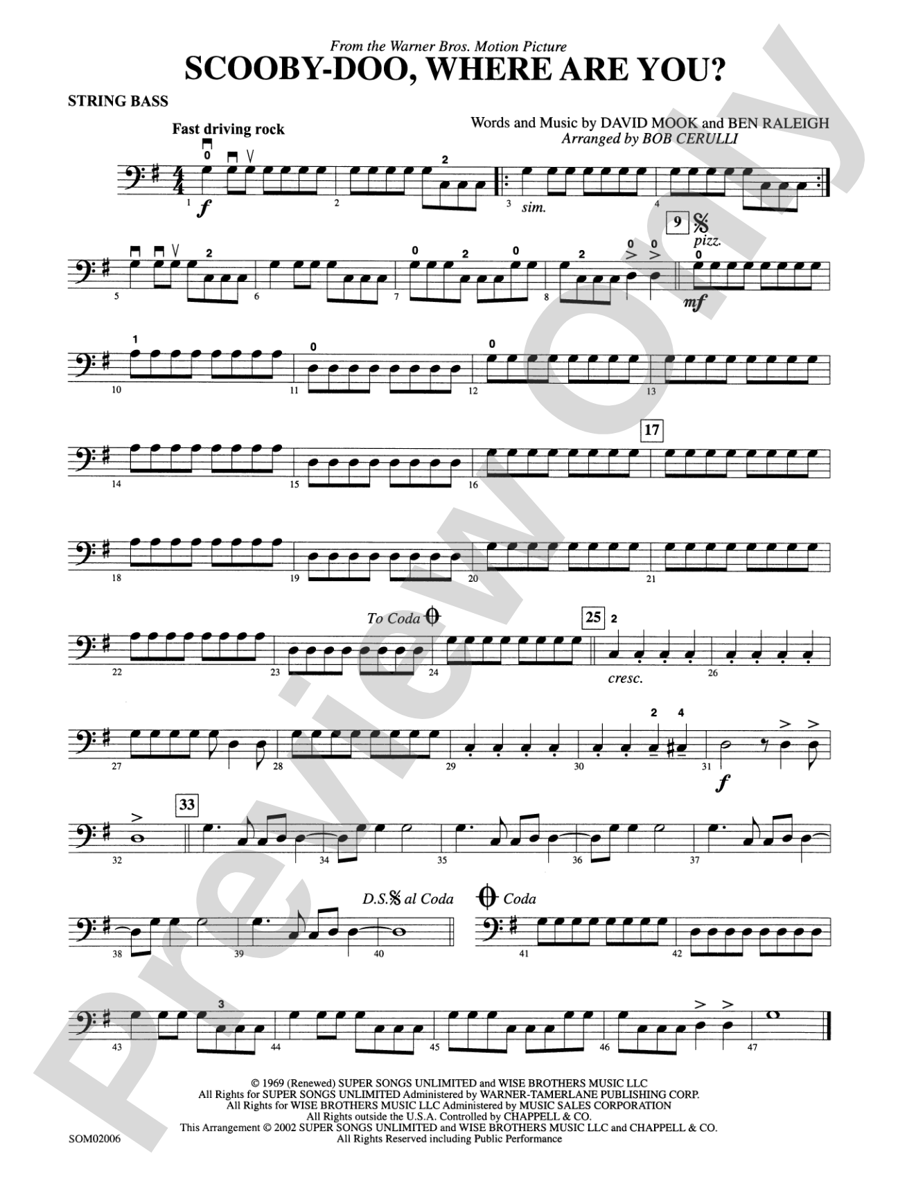 Scooby-Doo, Where Are You?: String Bass