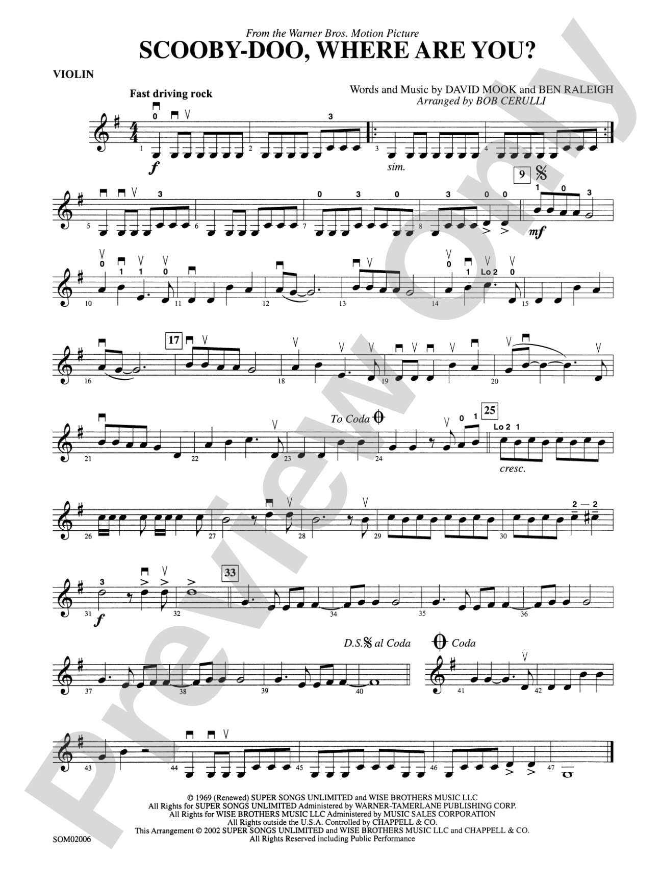 Scooby-Doo, Where Are You?: 1st Violin