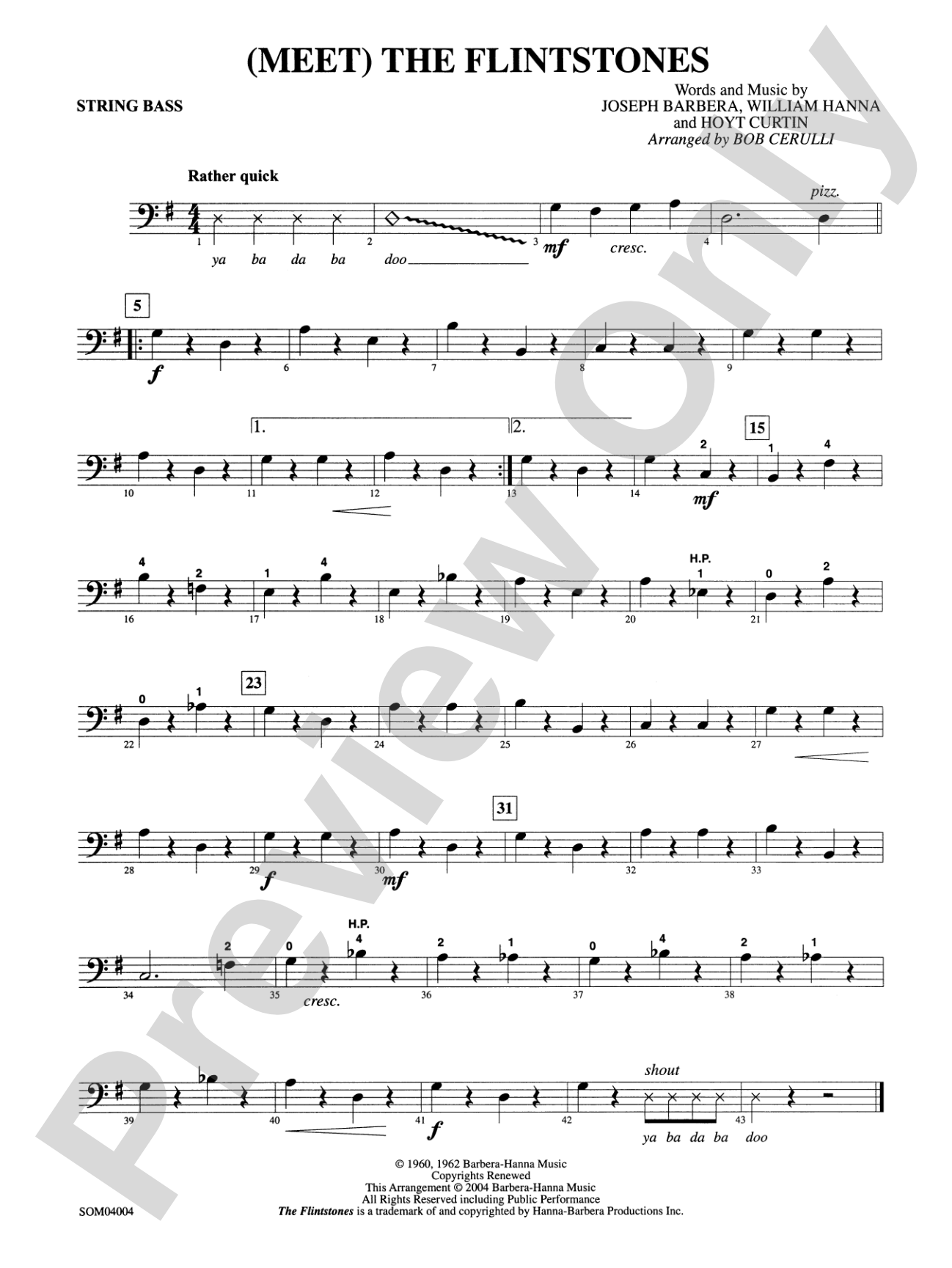 (Meet) The Flintstones: String Bass