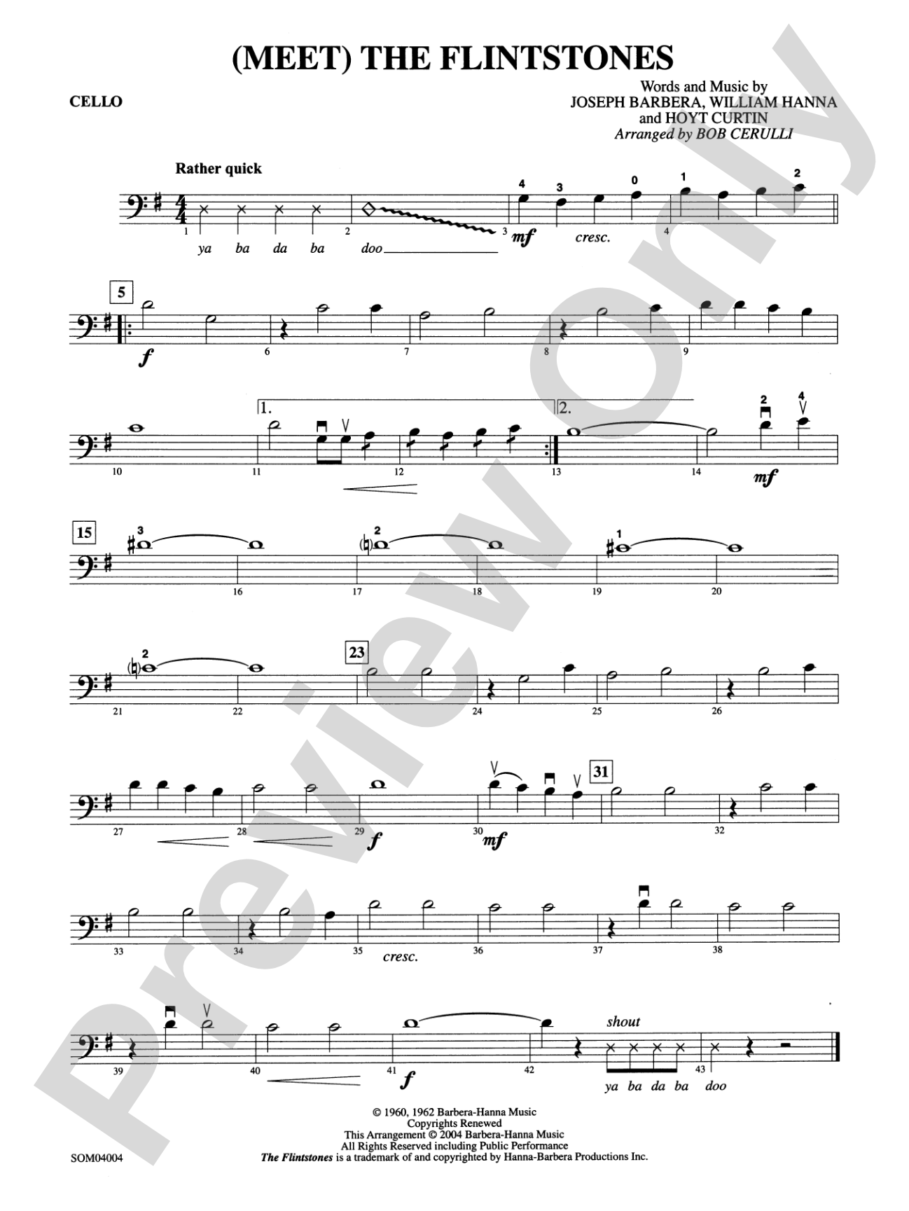 (Meet) The Flintstones: Cello