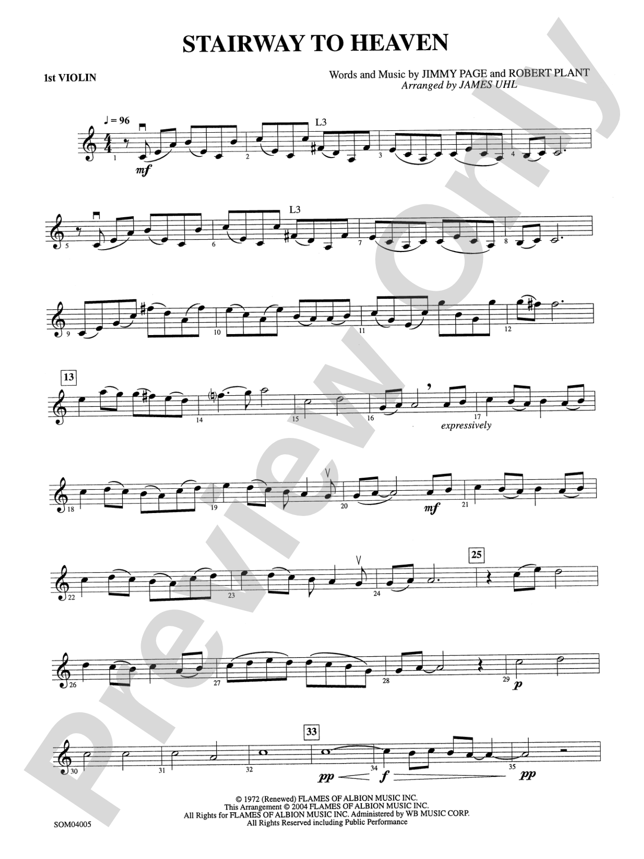 Stairway to Heaven: 1st Violin