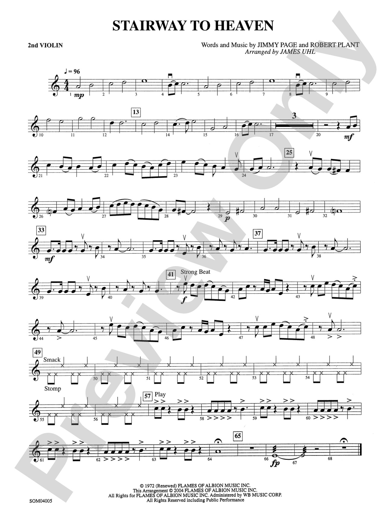 Stairway to Heaven: 2nd Violin