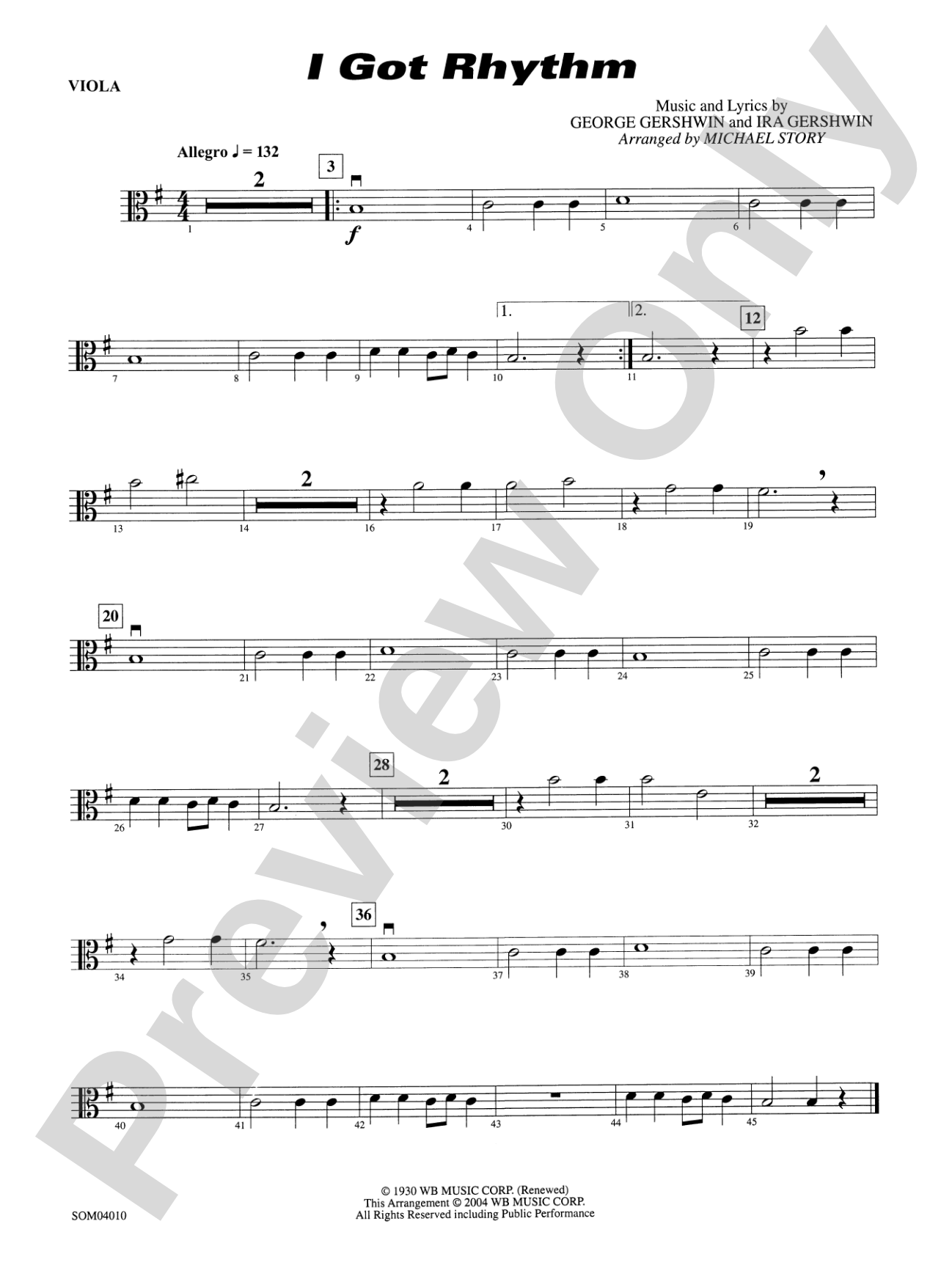 I Got Rhythm: Viola