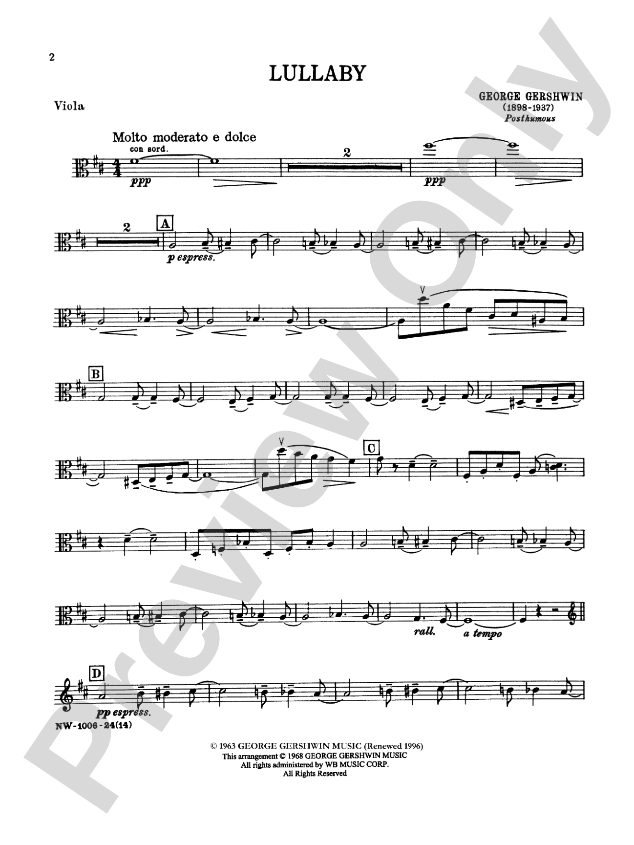 Lullaby: Viola