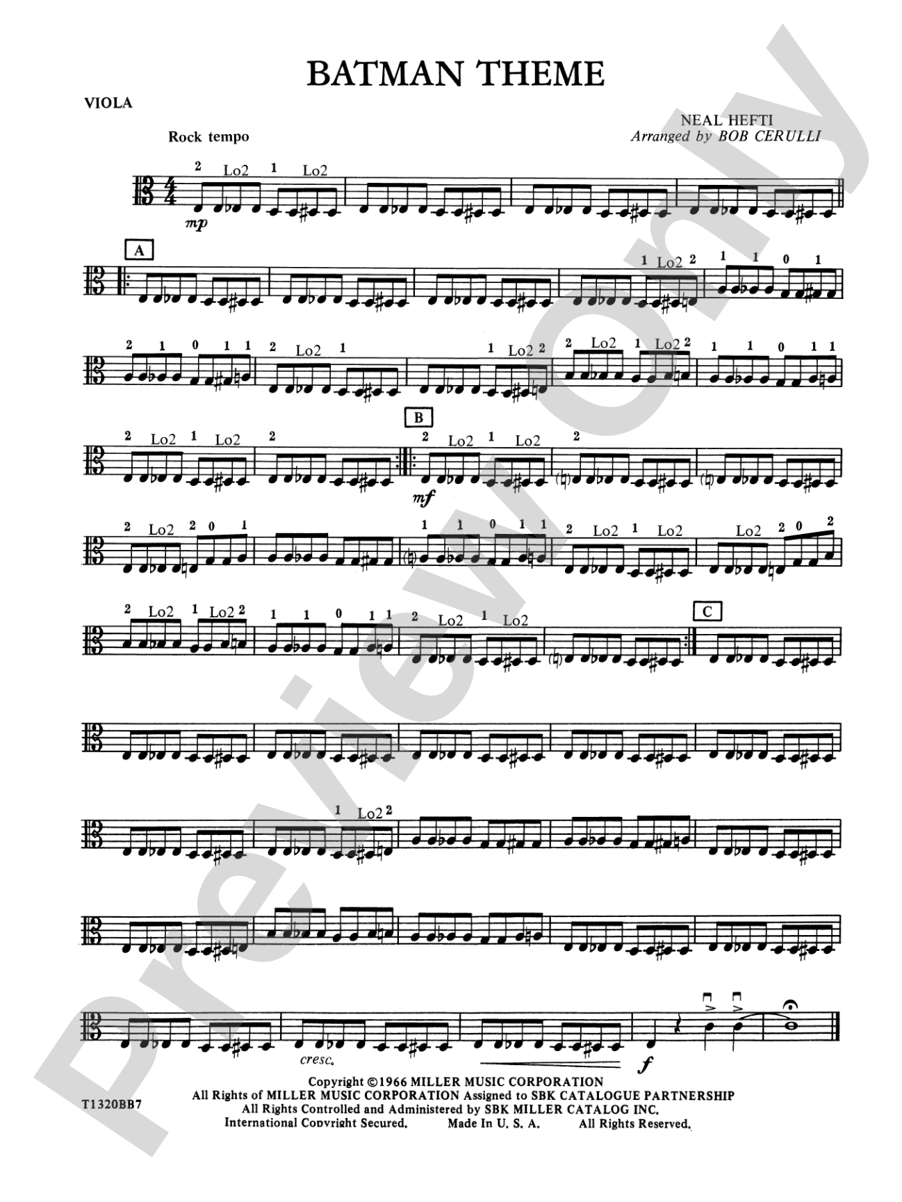 Batman Theme: Viola