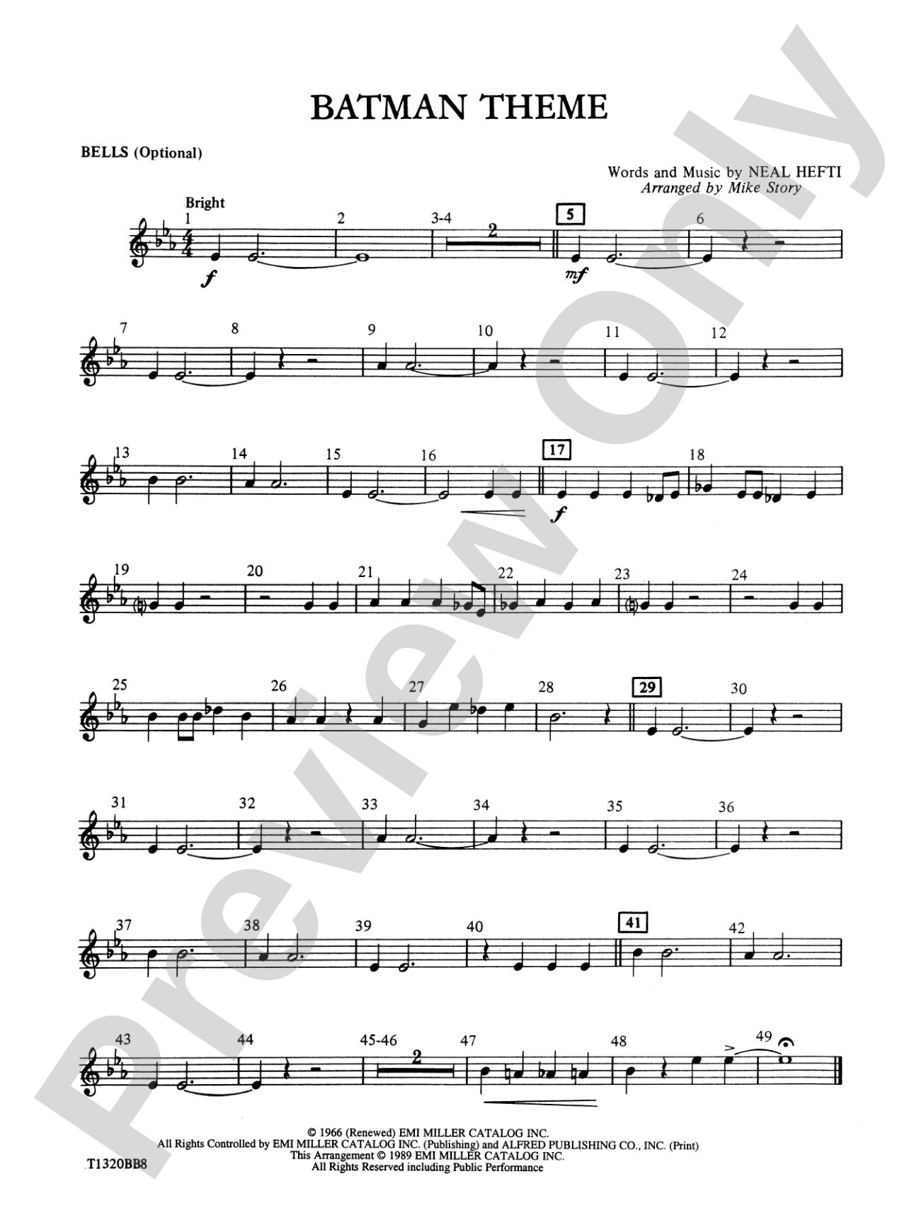 Batman Theme (from the Original TV Series): Bells