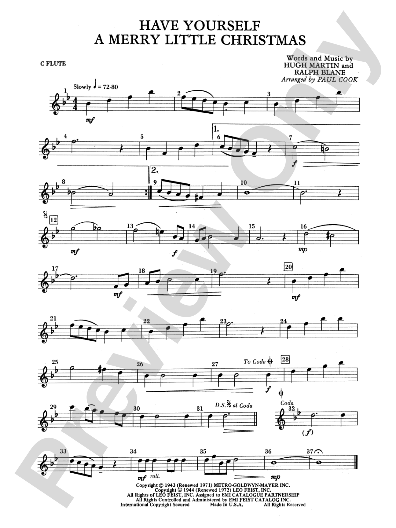 Have Yourself a Merry Little Christmas: Flute