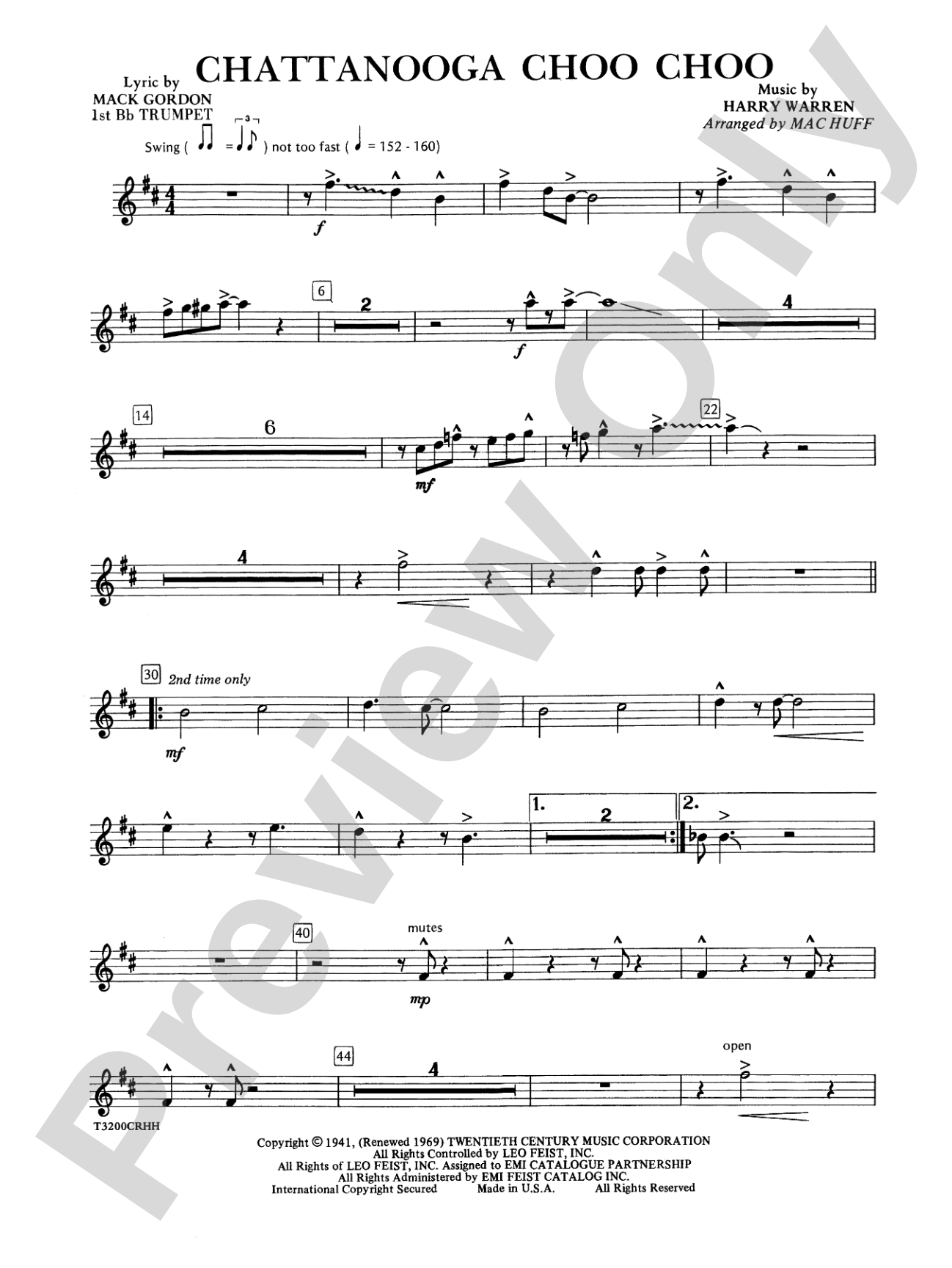 Chattanooga Choo Choo: Choral Octavo Acc. Pak