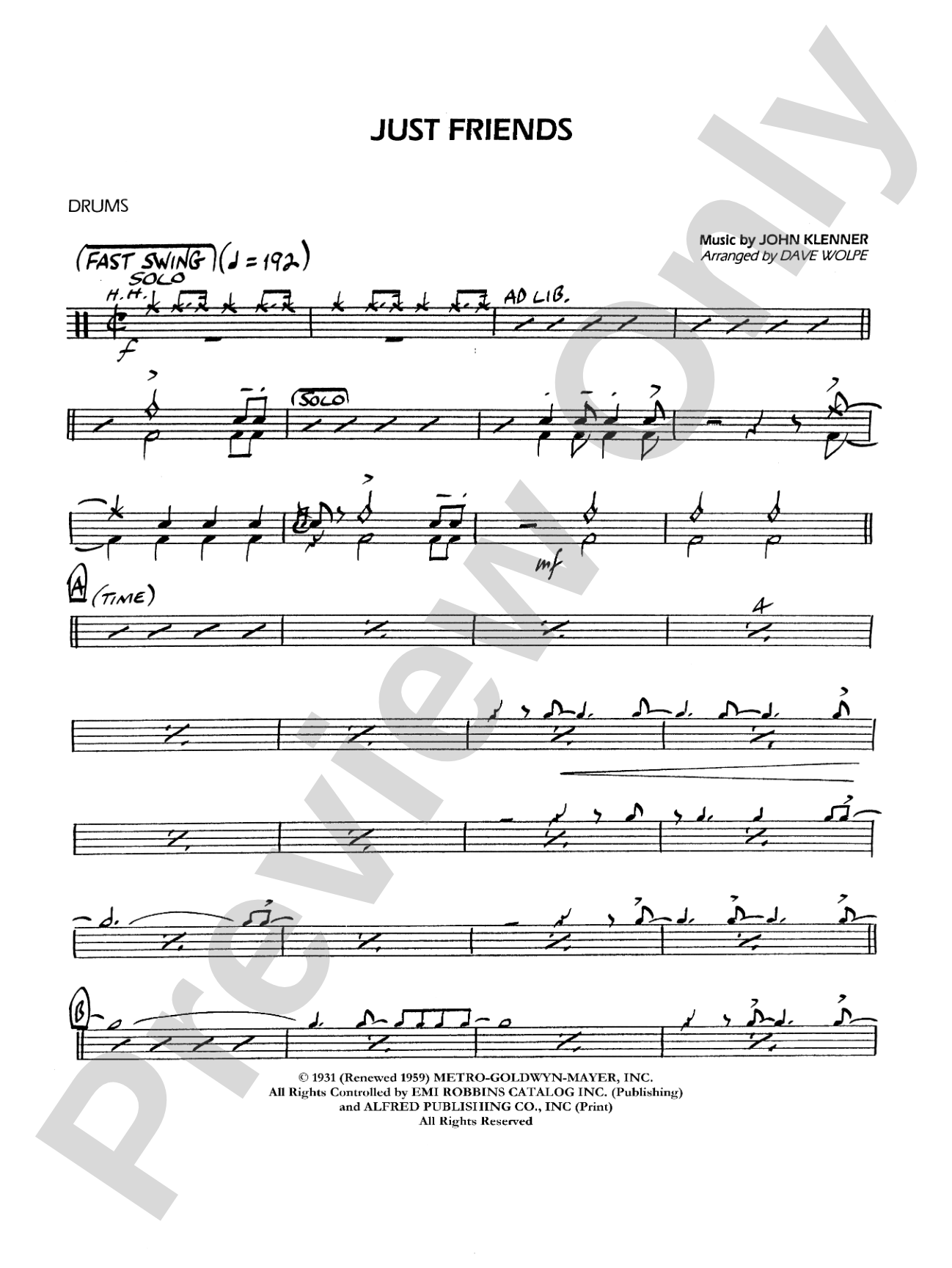 Just Friends: Drums