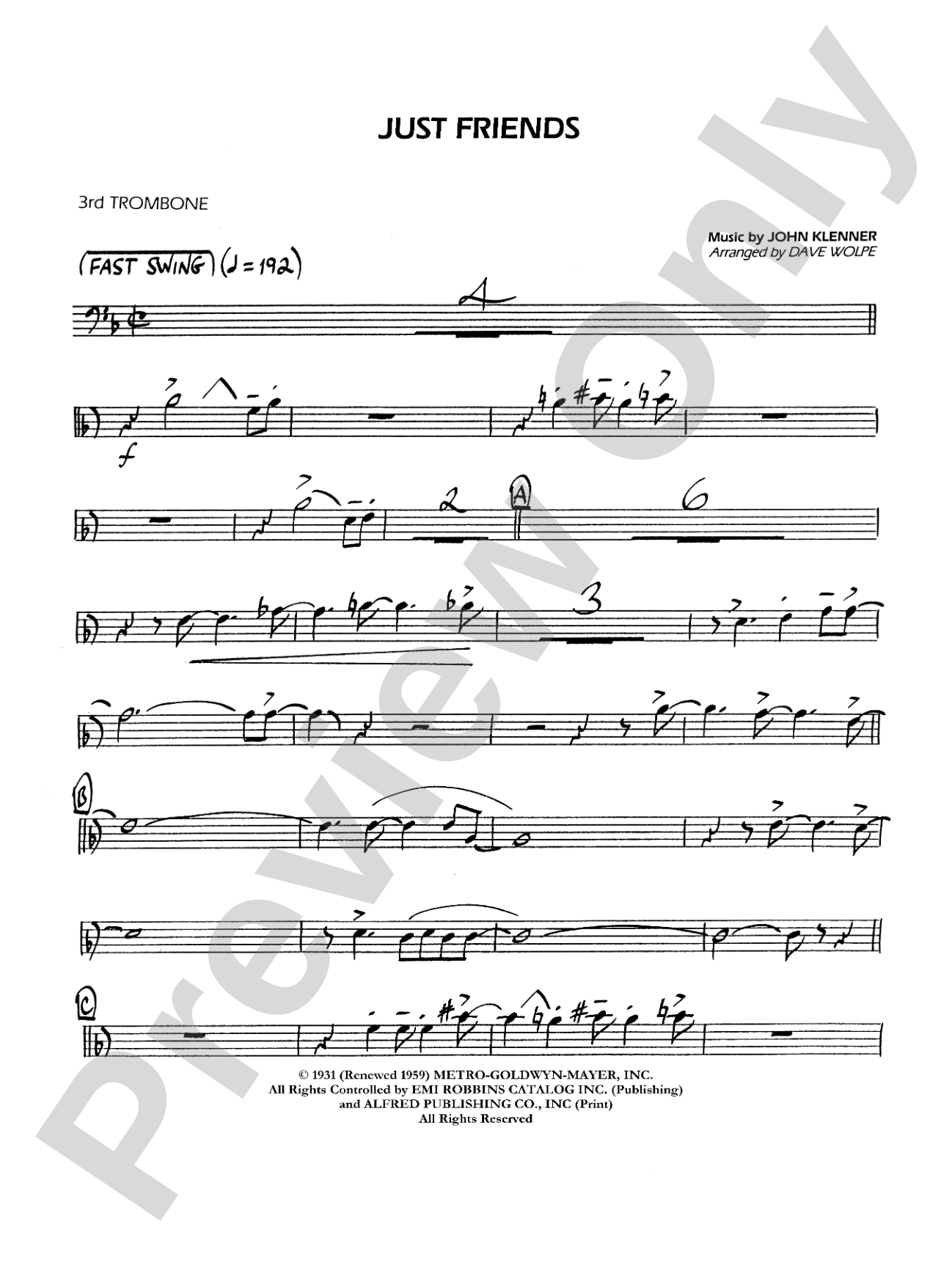 Just Friends: 3rd Trombone