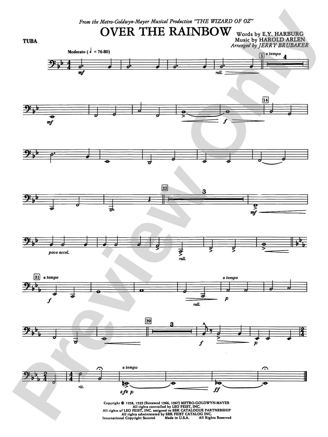 Over the Rainbow: Tuba
