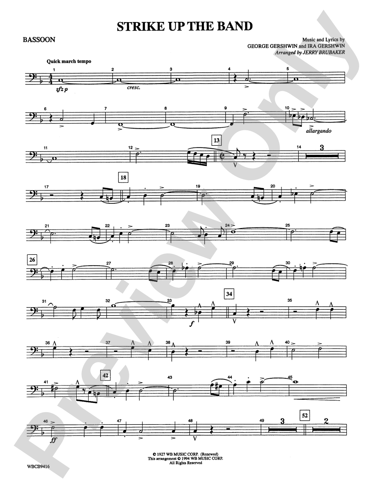 Strike Up the Band: Bassoon