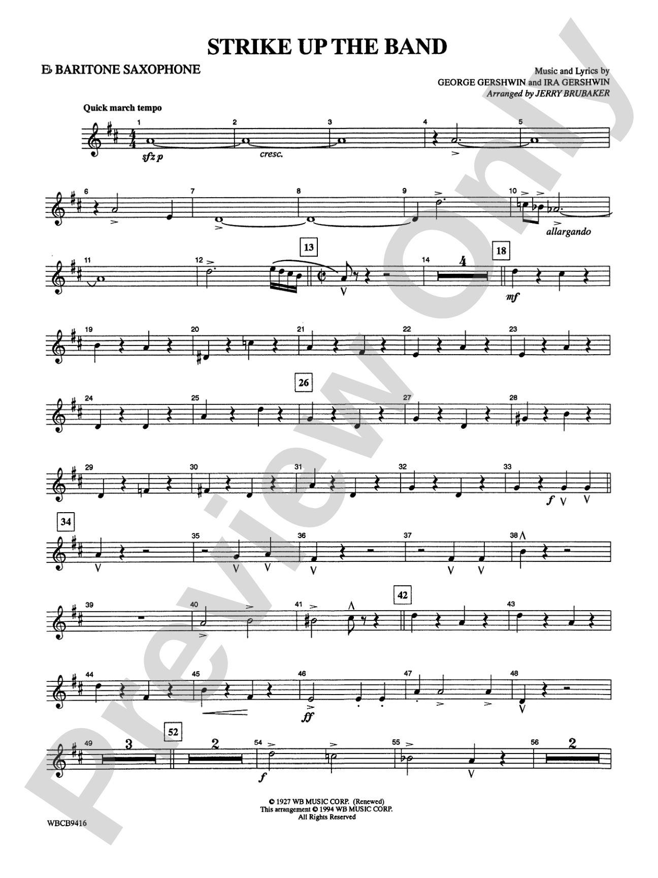 Strike Up the Band: E-flat Baritone Saxophone