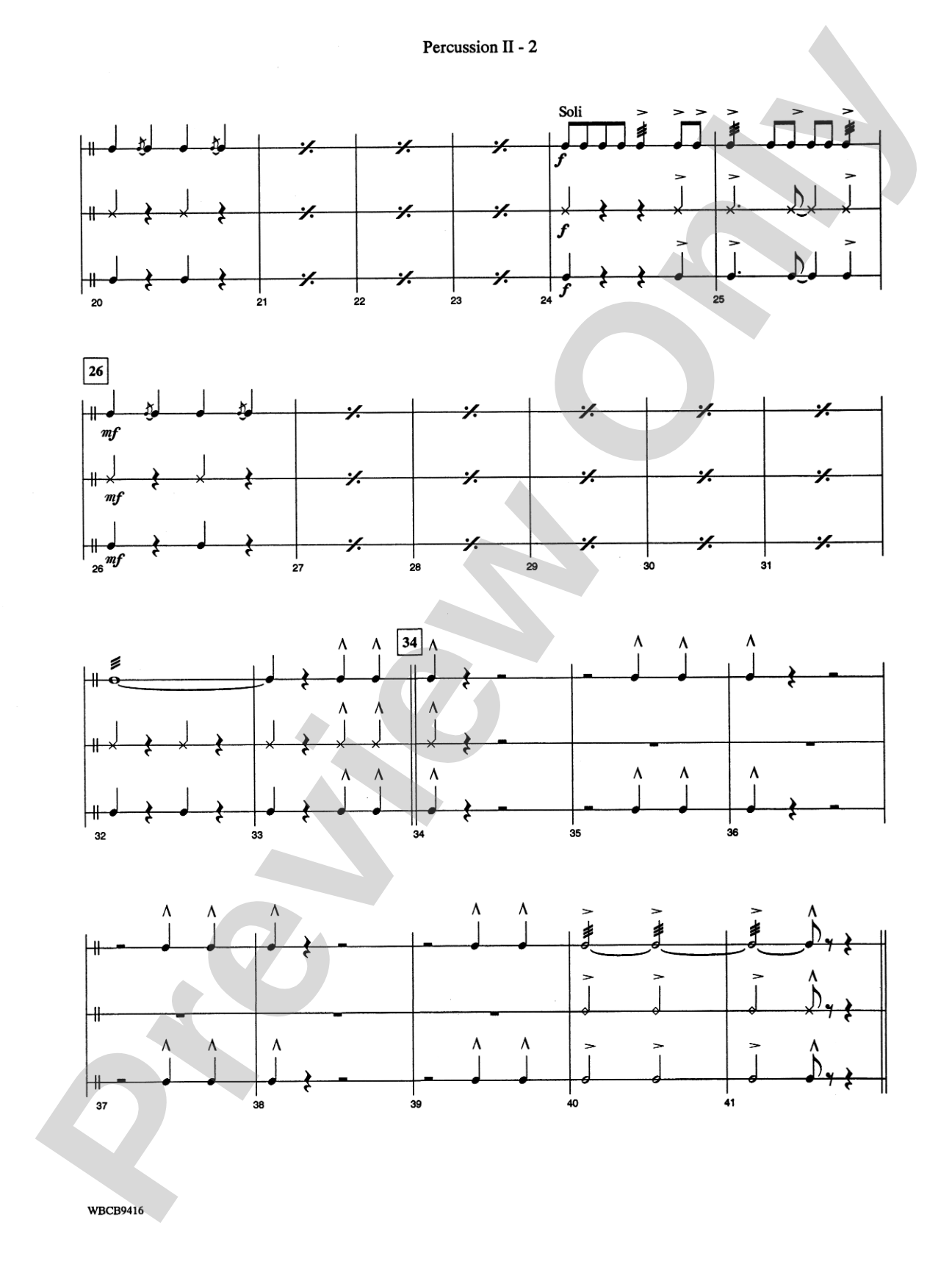 Strike Up the Band: 2nd Percussion