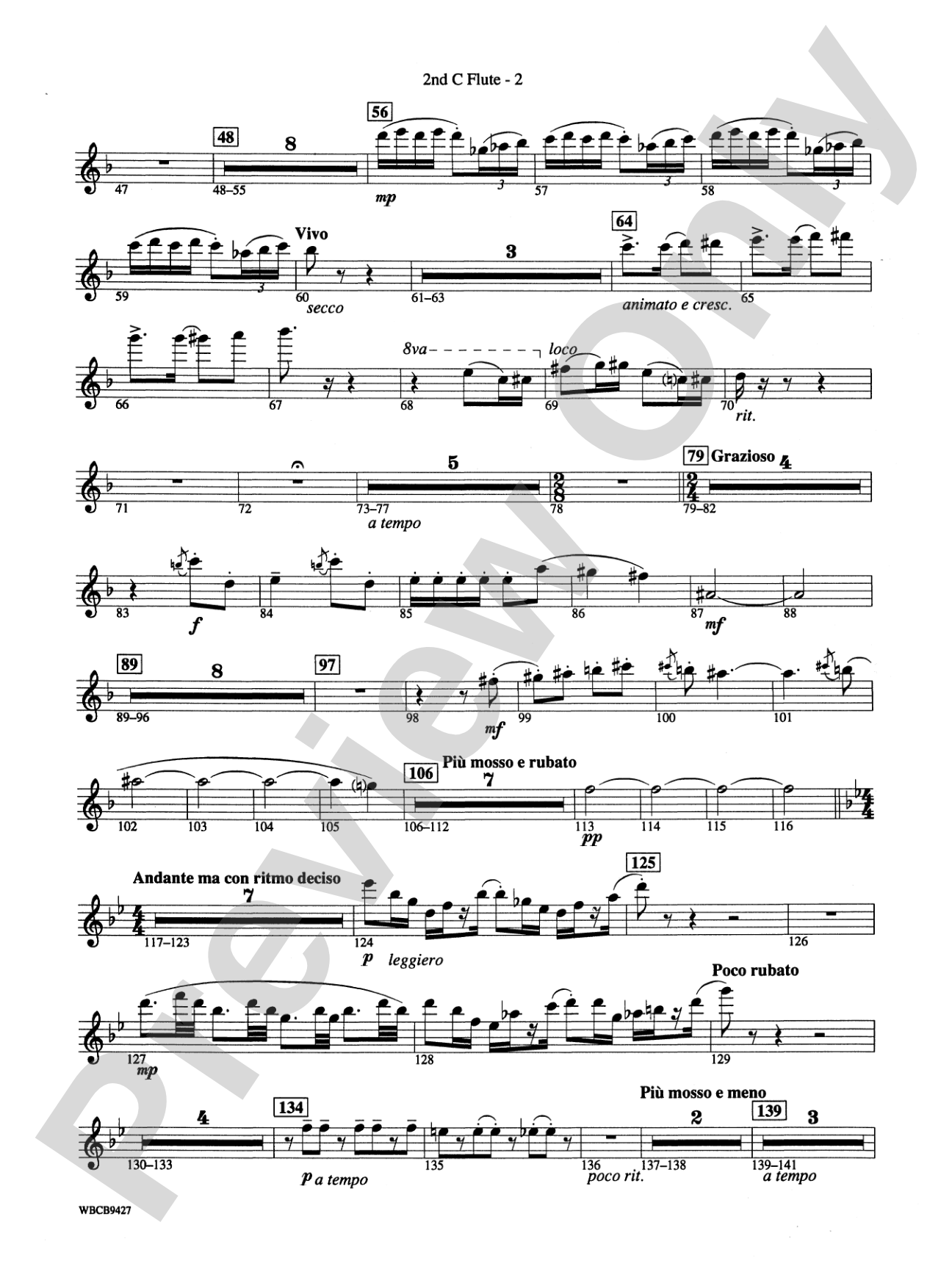 An American in Paris: 2nd Flute