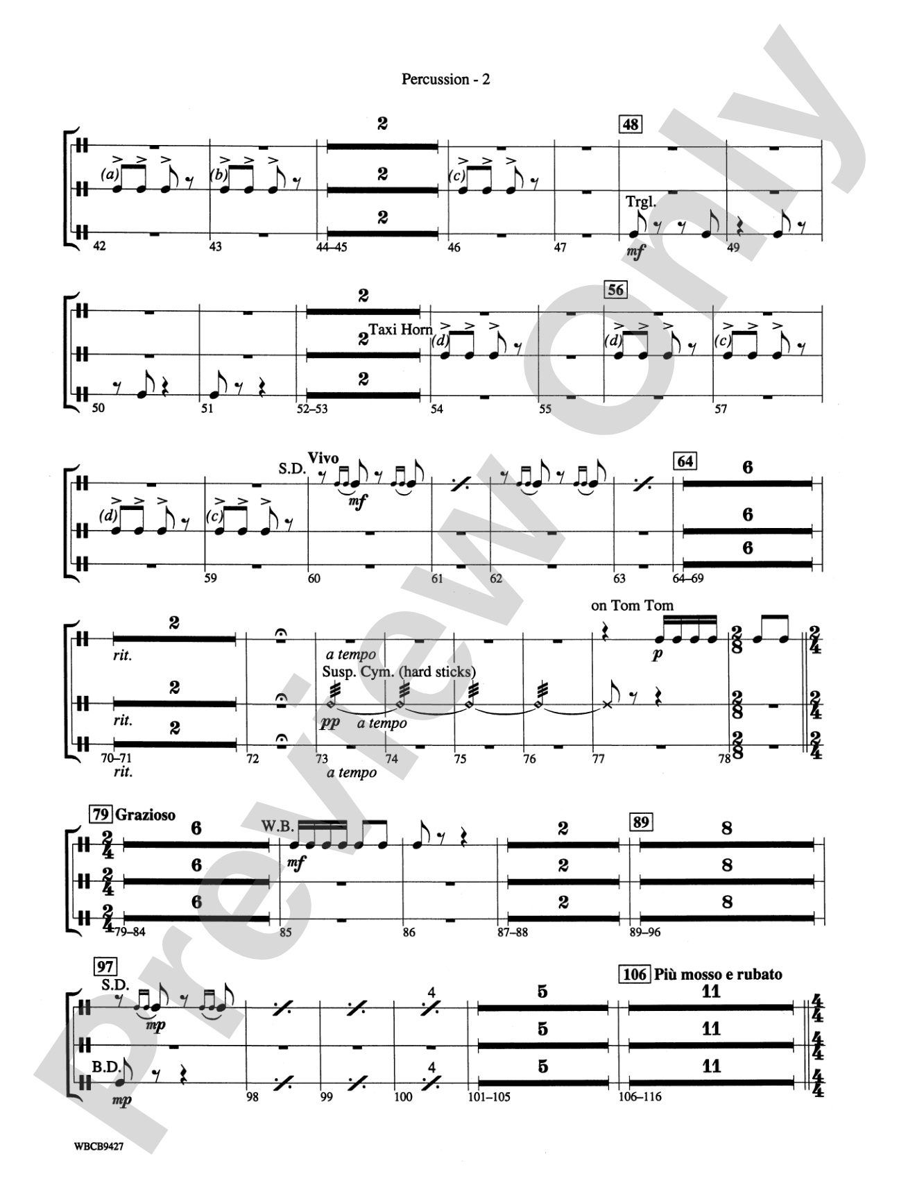 An American in Paris: 1st Percussion