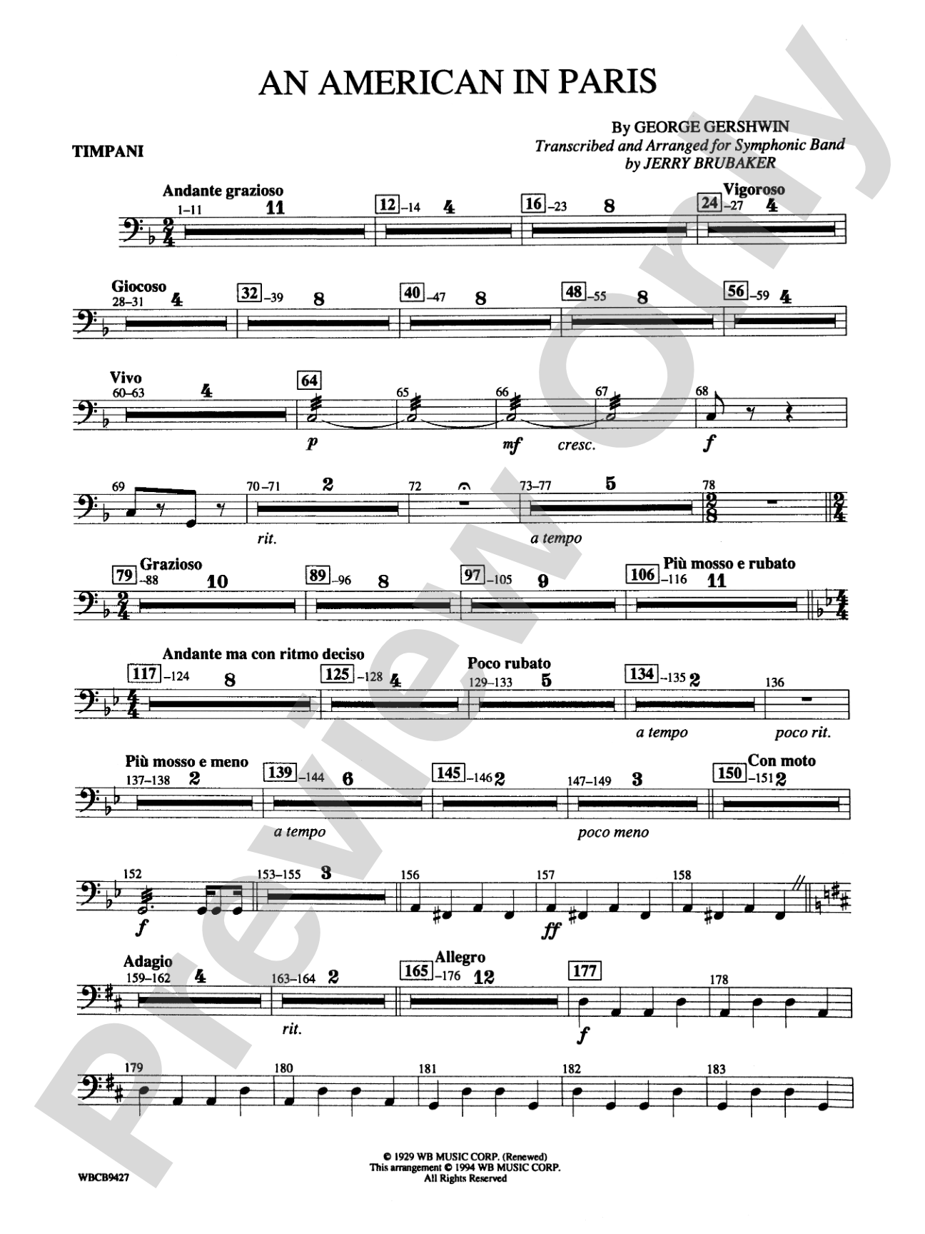 An American in Paris: Timpani