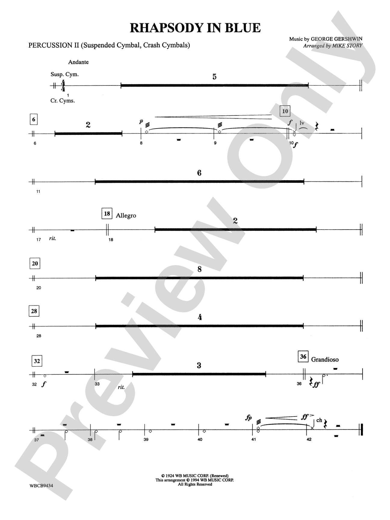 Rhapsody in Blue™: 2nd Percussion