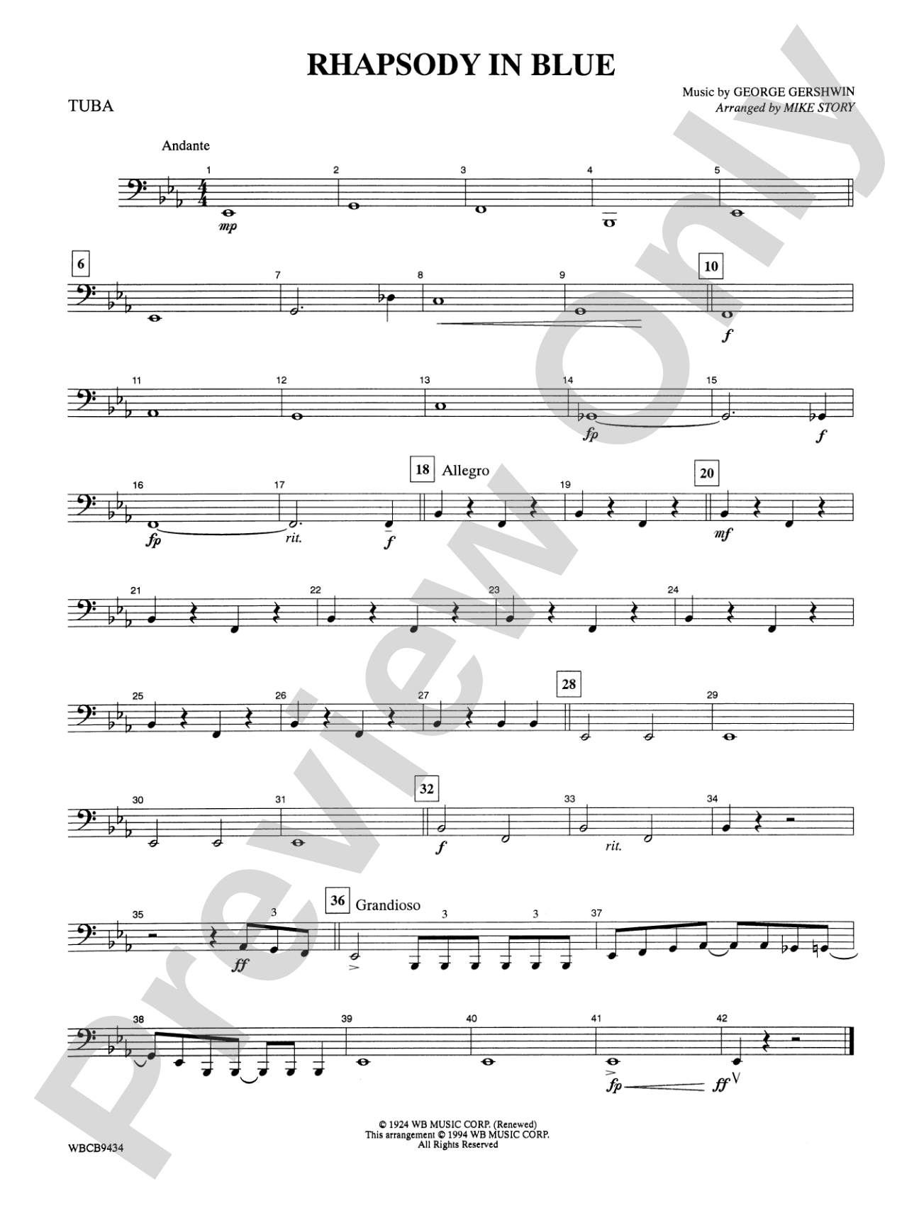 Rhapsody in Blue™: Tuba