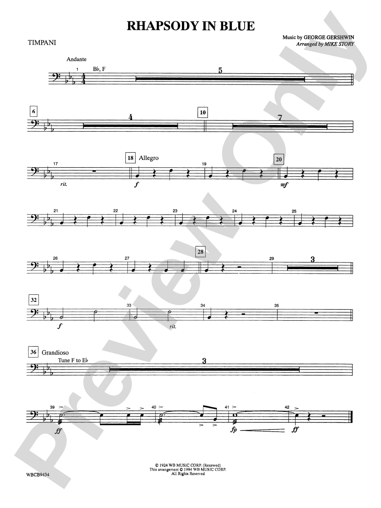 Rhapsody in Blue™: Timpani