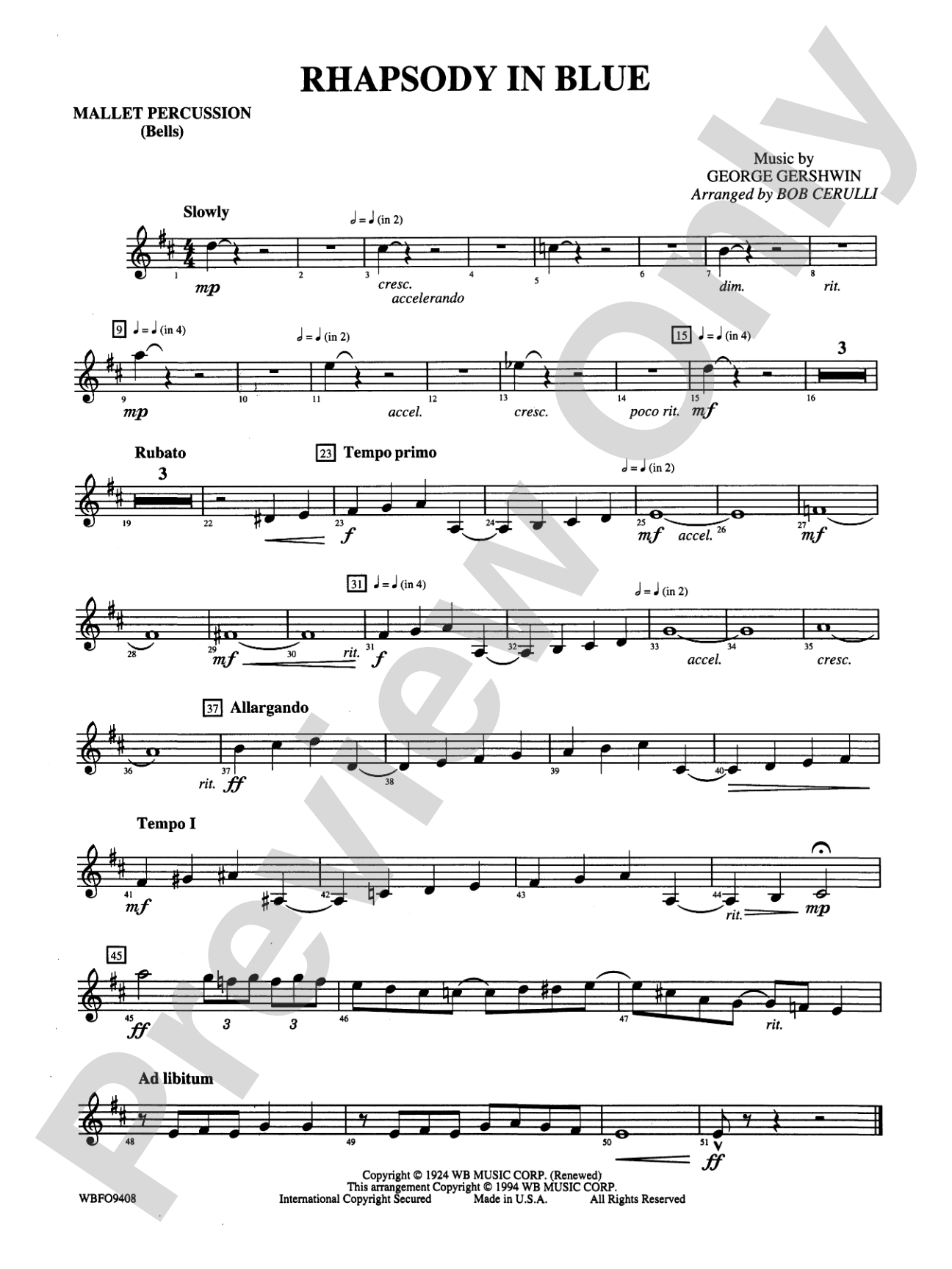 Rhapsody in Blue: Mallets