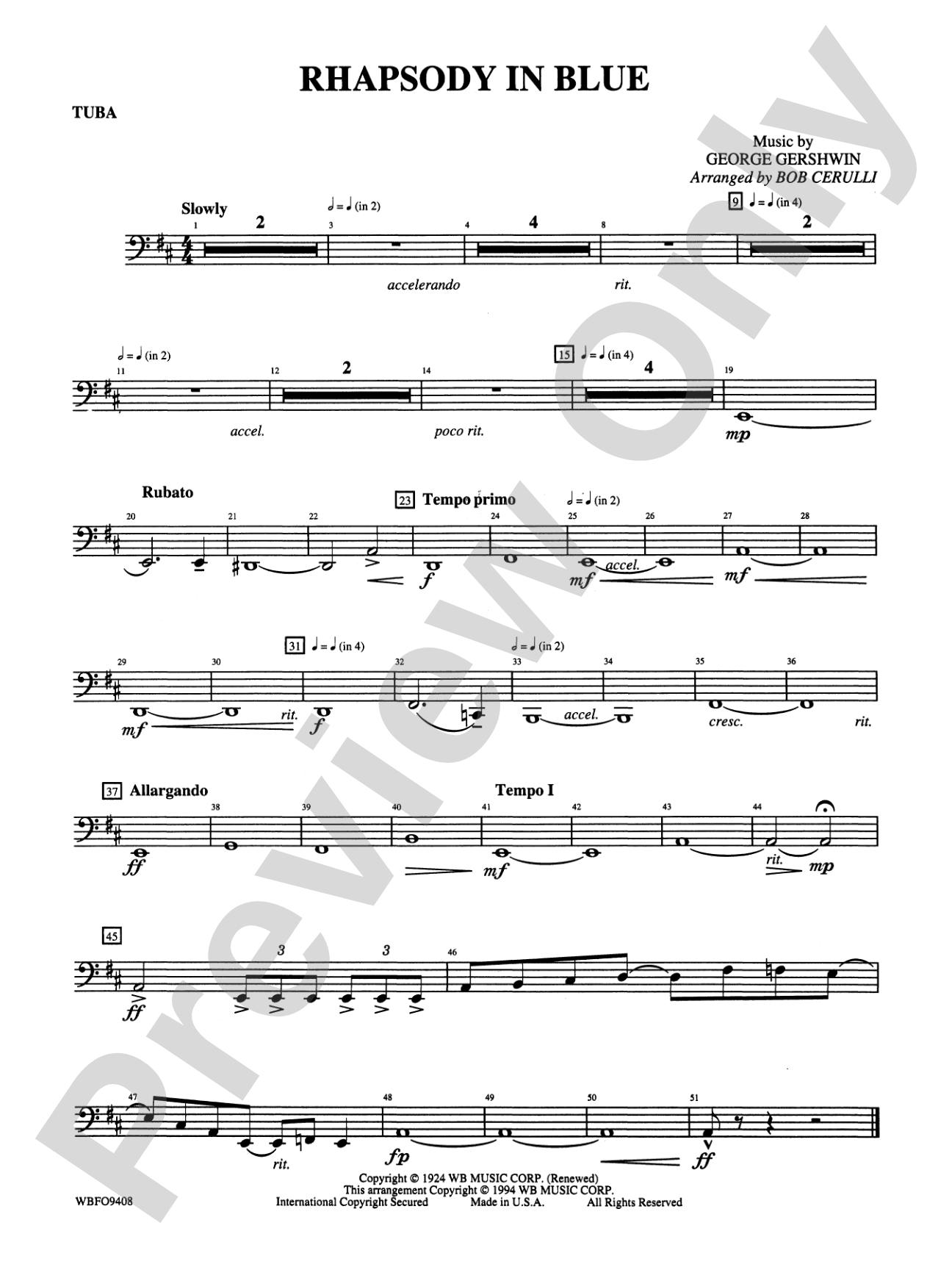 Rhapsody in Blue: Tuba