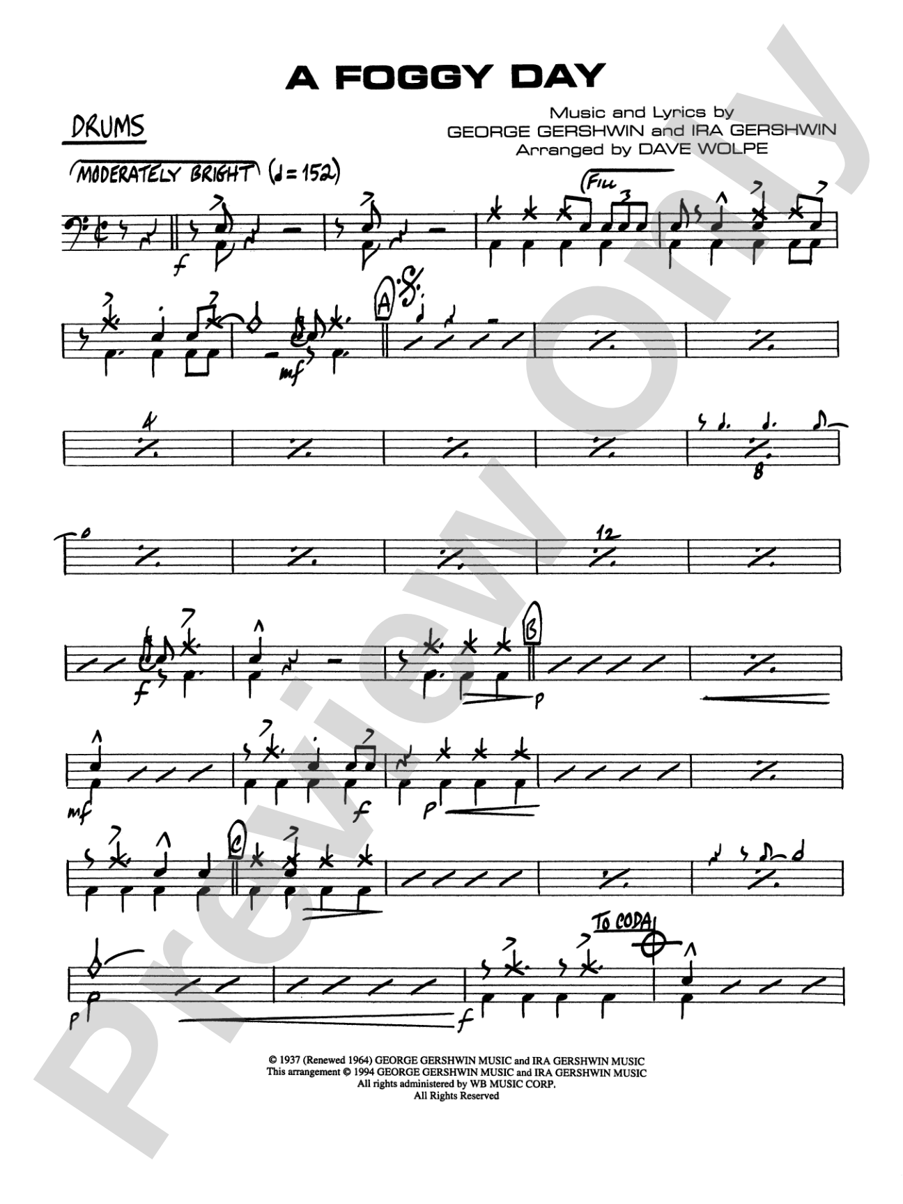 A Foggy Day: Drums