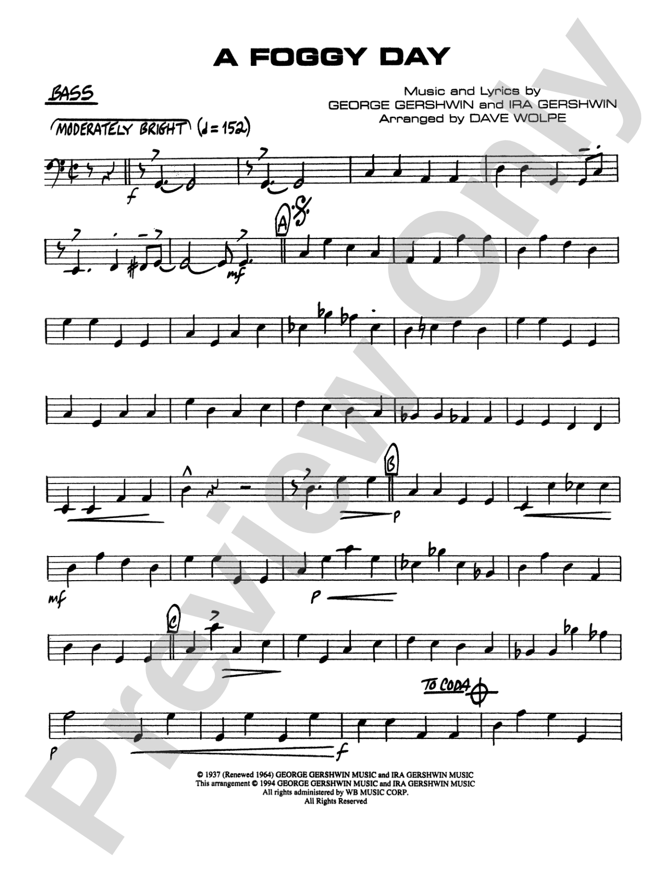 A Foggy Day: String Bass