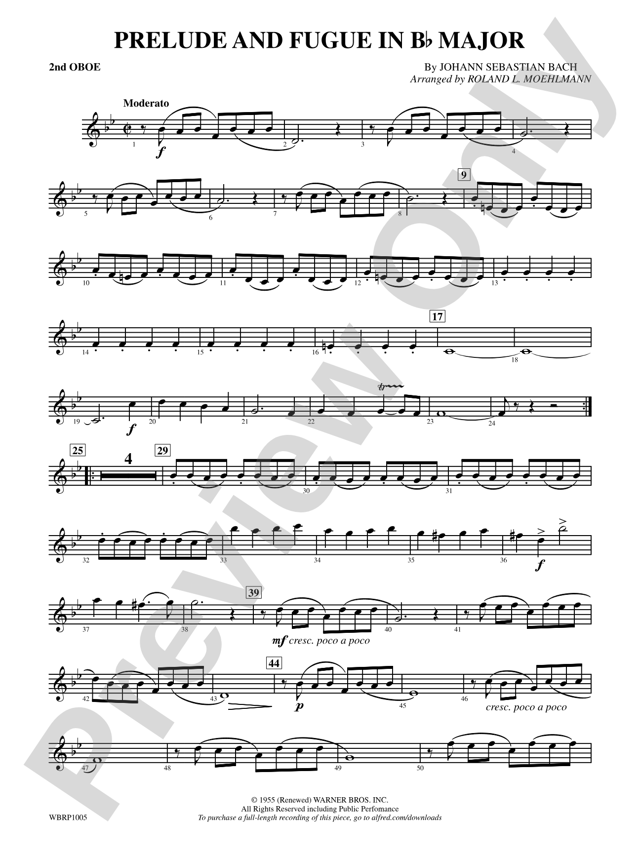 Prelude and Fugue in B-Flat Major: 2nd Oboe