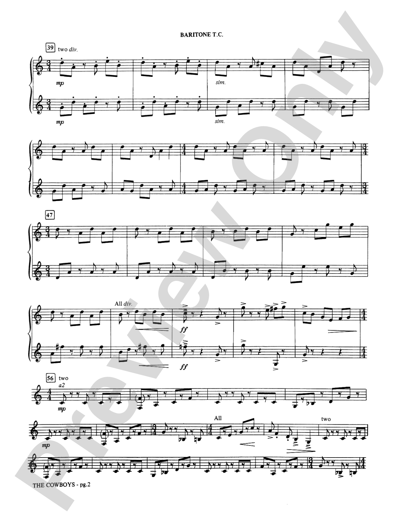The Cowboys: Baritone T.C.