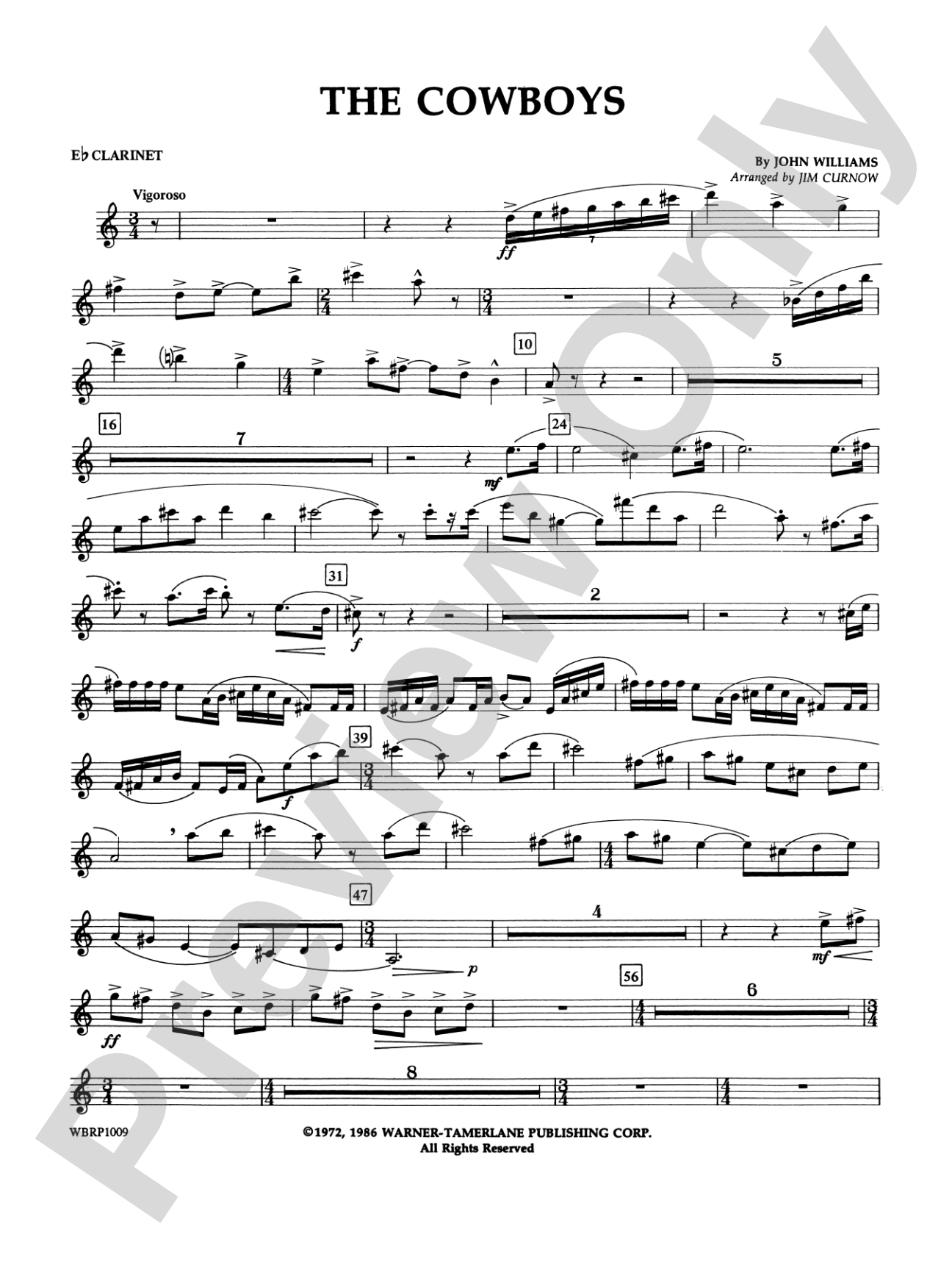 The Cowboys: E-flat Soprano Clarinet