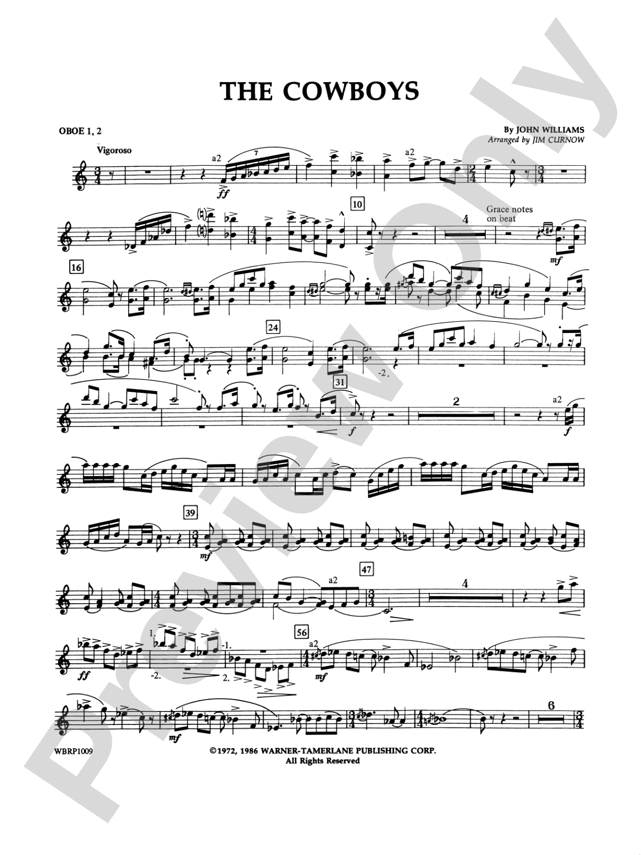 The Cowboys: 1st & 2nd Oboe