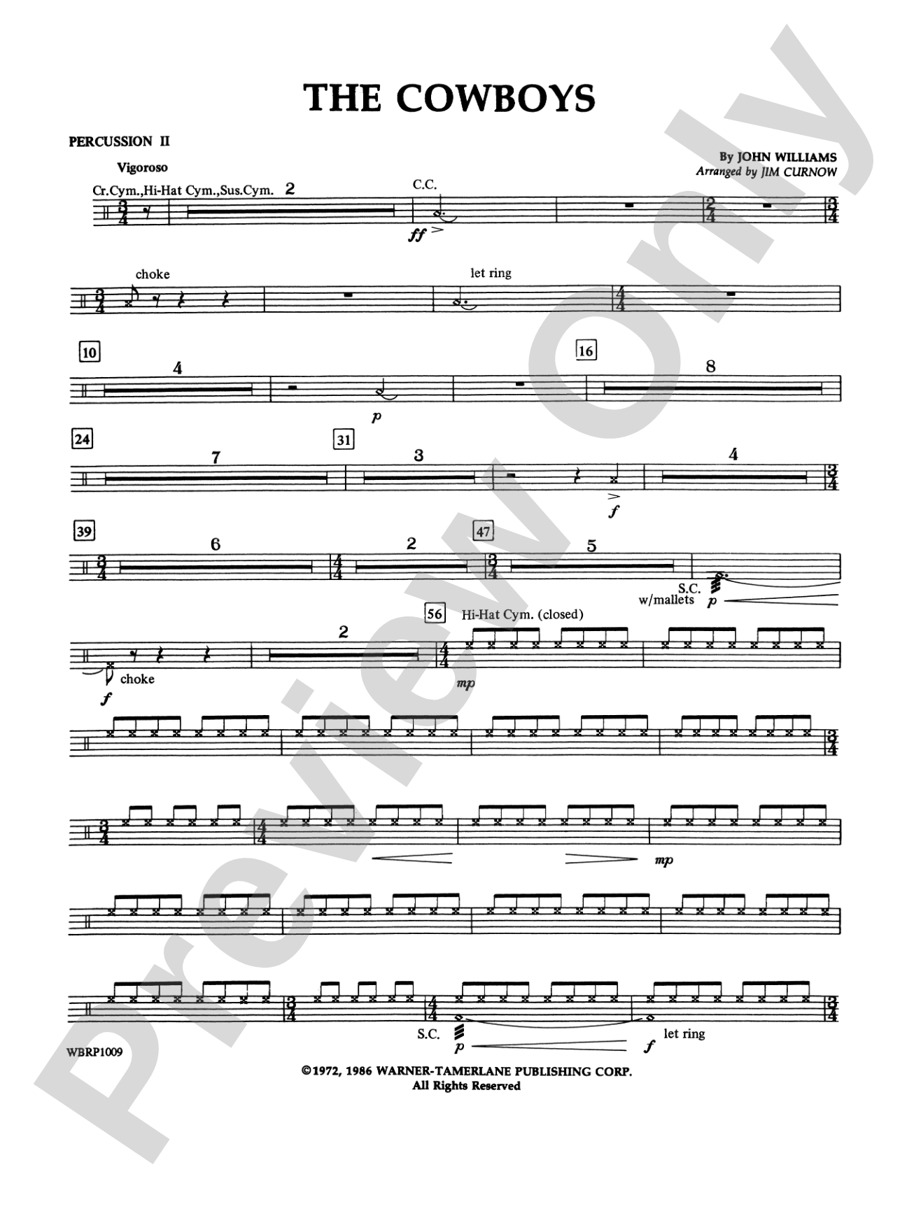 The Cowboys: 2nd Percussion