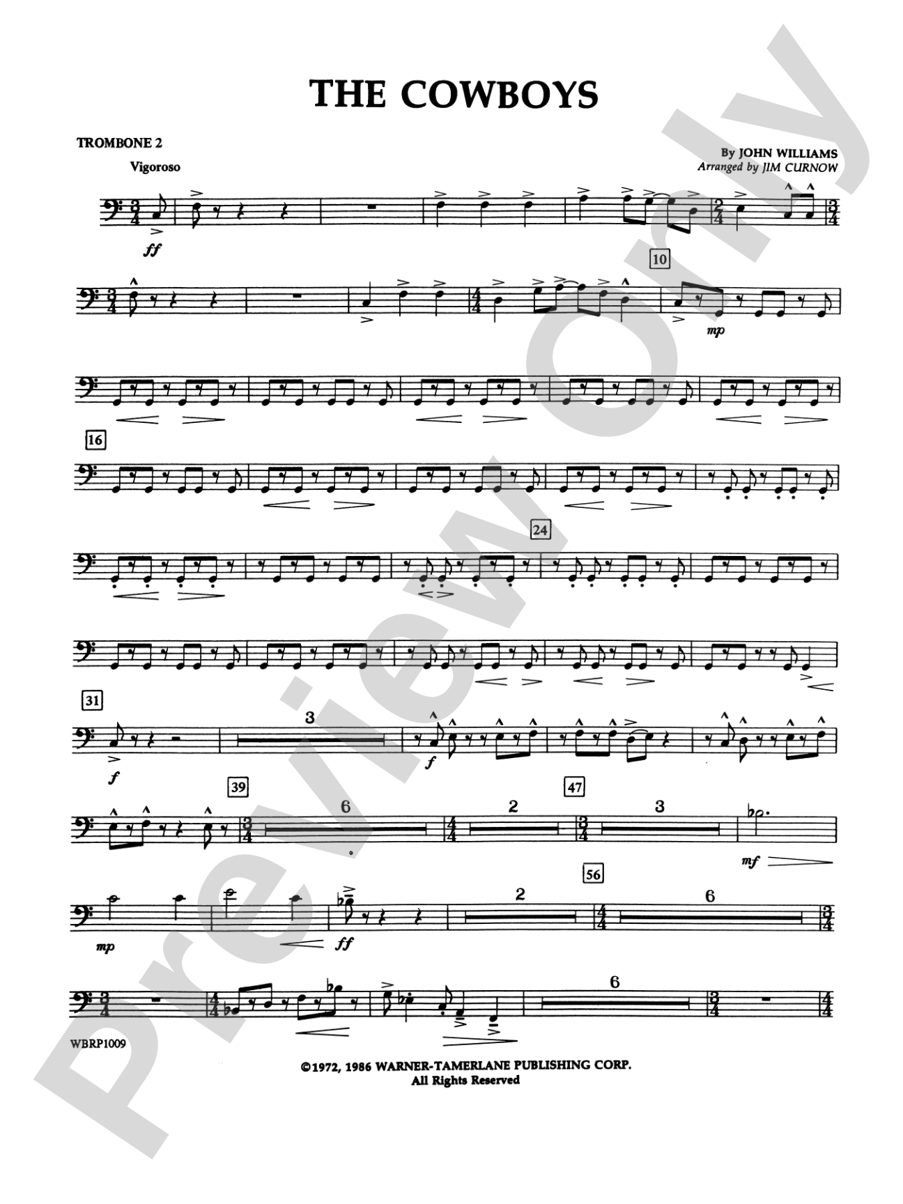 The Cowboys: 2nd Trombone