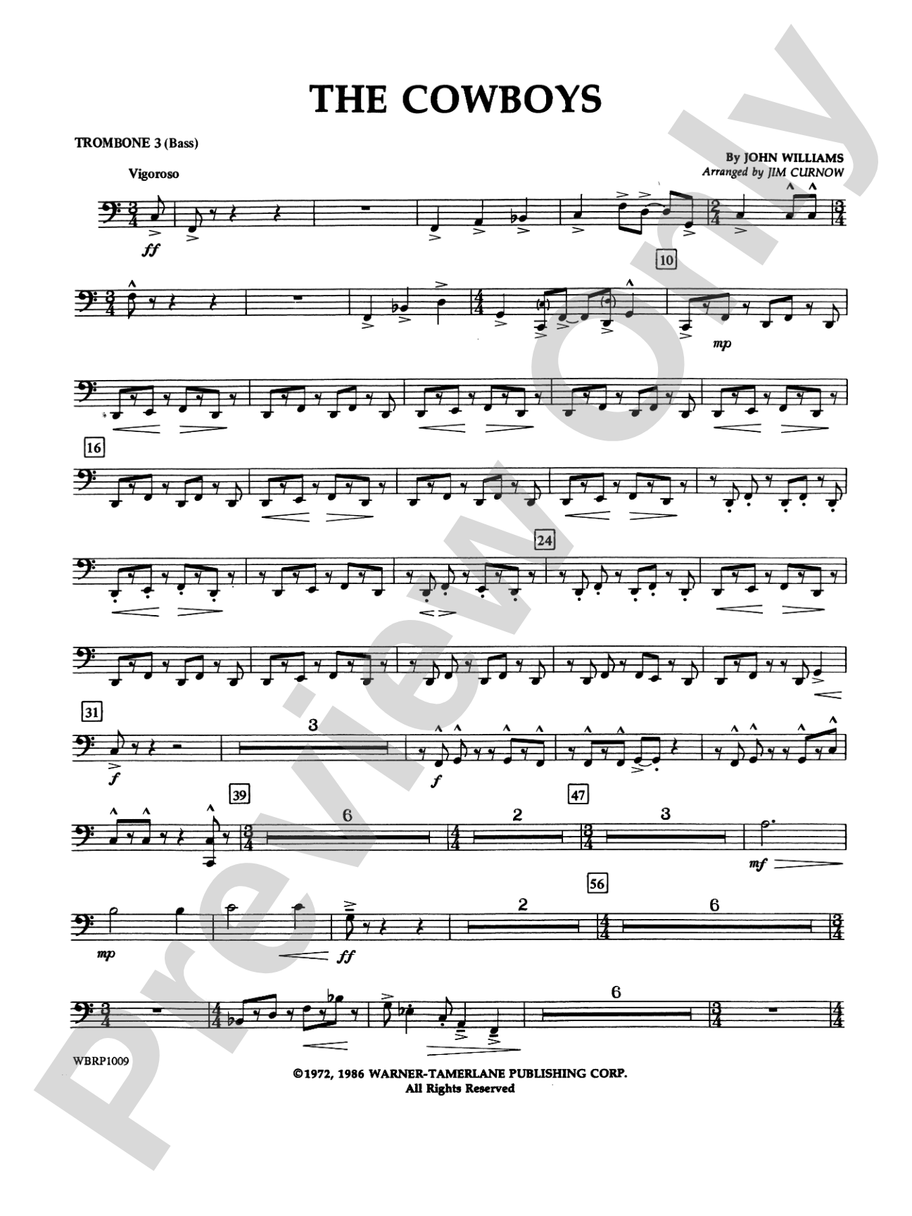 The Cowboys: 3rd Trombone