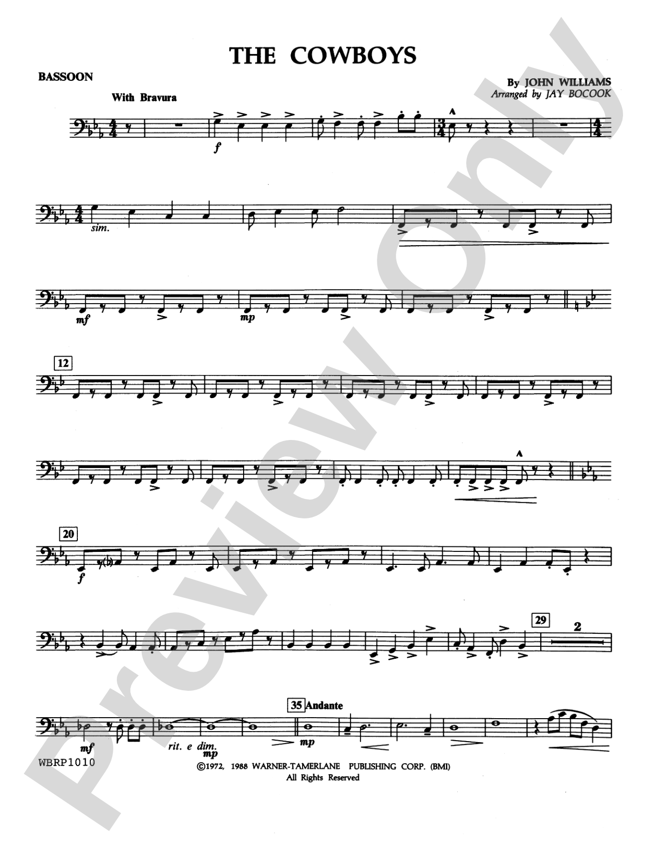 The Cowboys: Bassoon