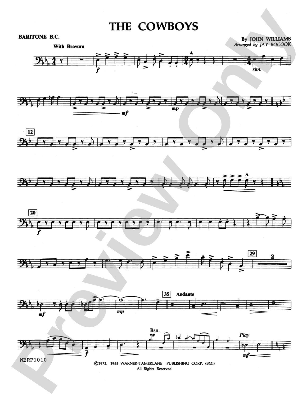 The Cowboys: Baritone B.C.