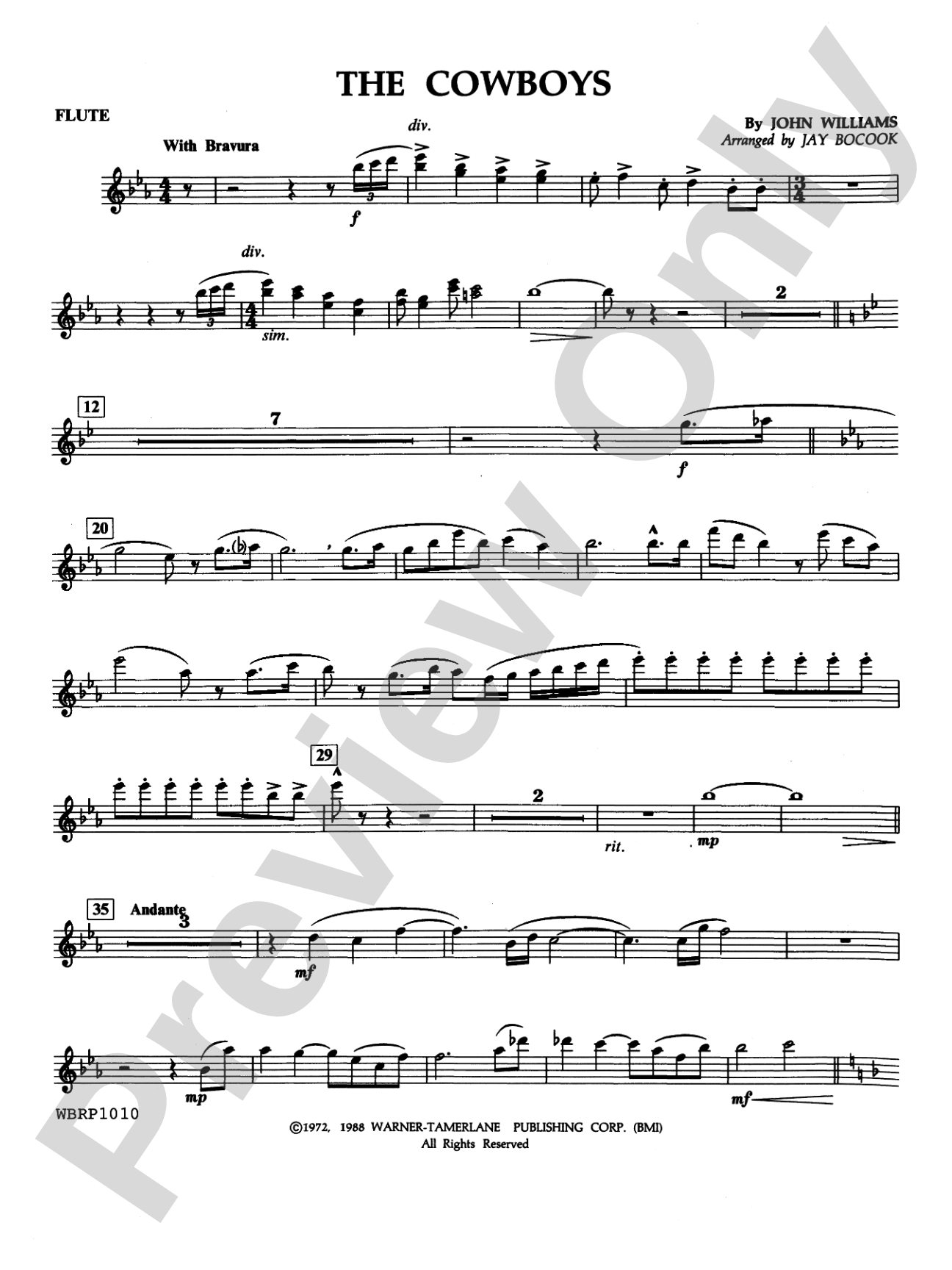 The Cowboys: Flute