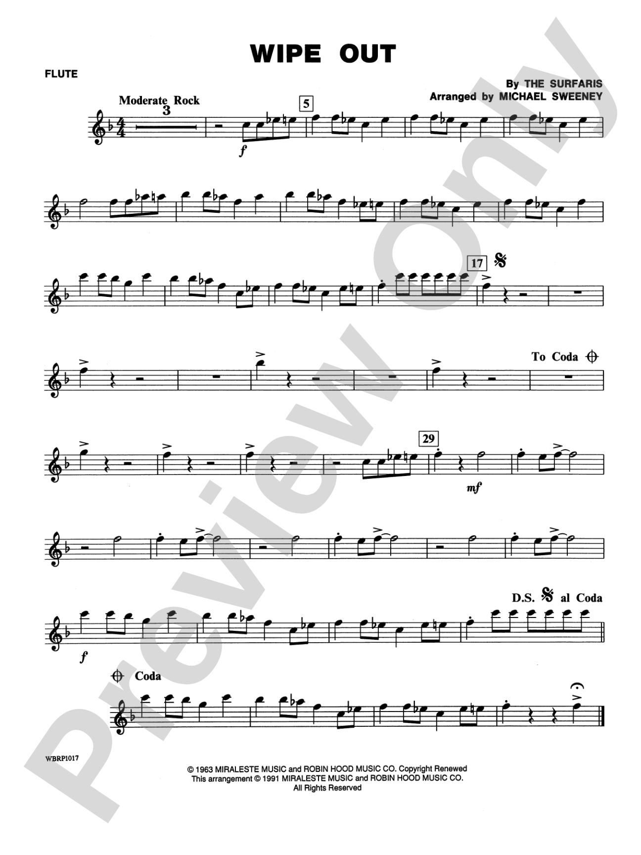 Wipe Out: Flute