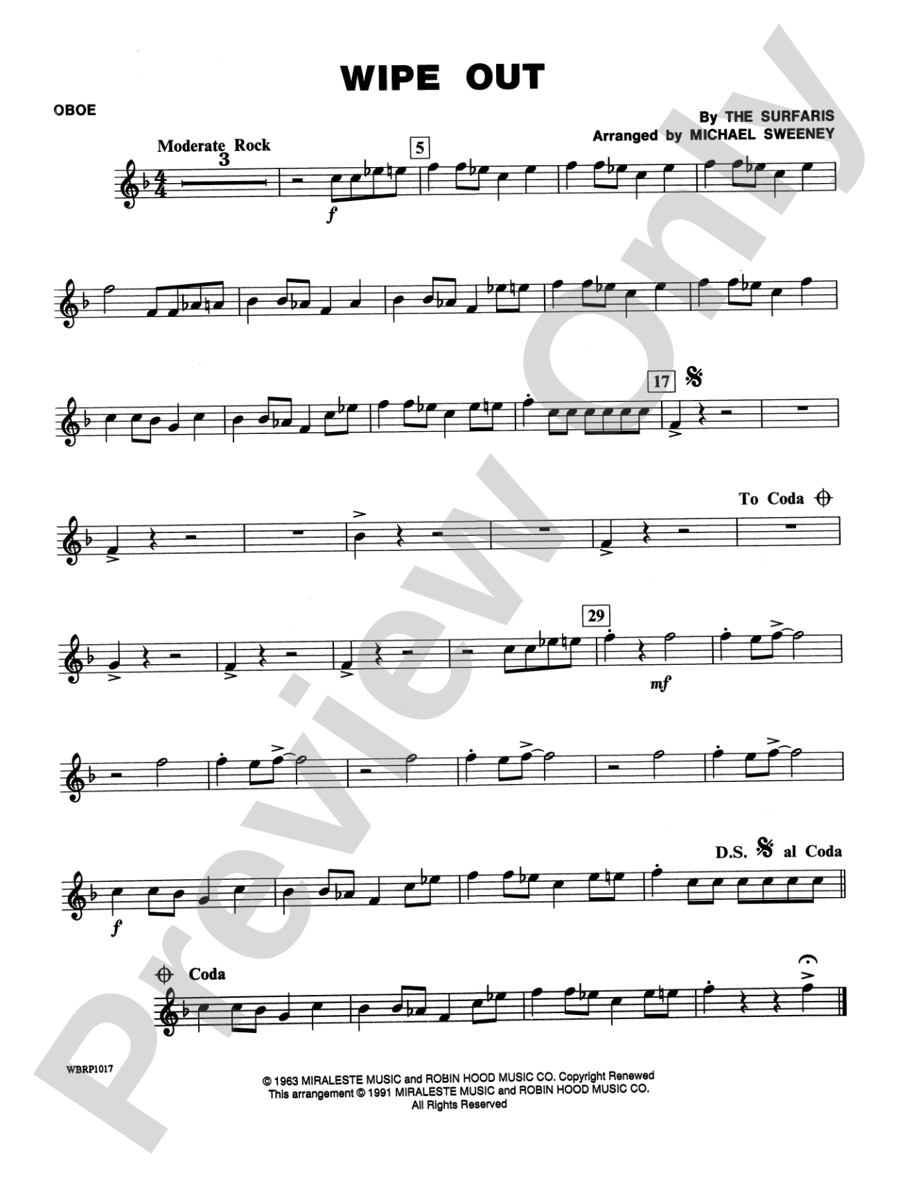 Wipe Out: Oboe