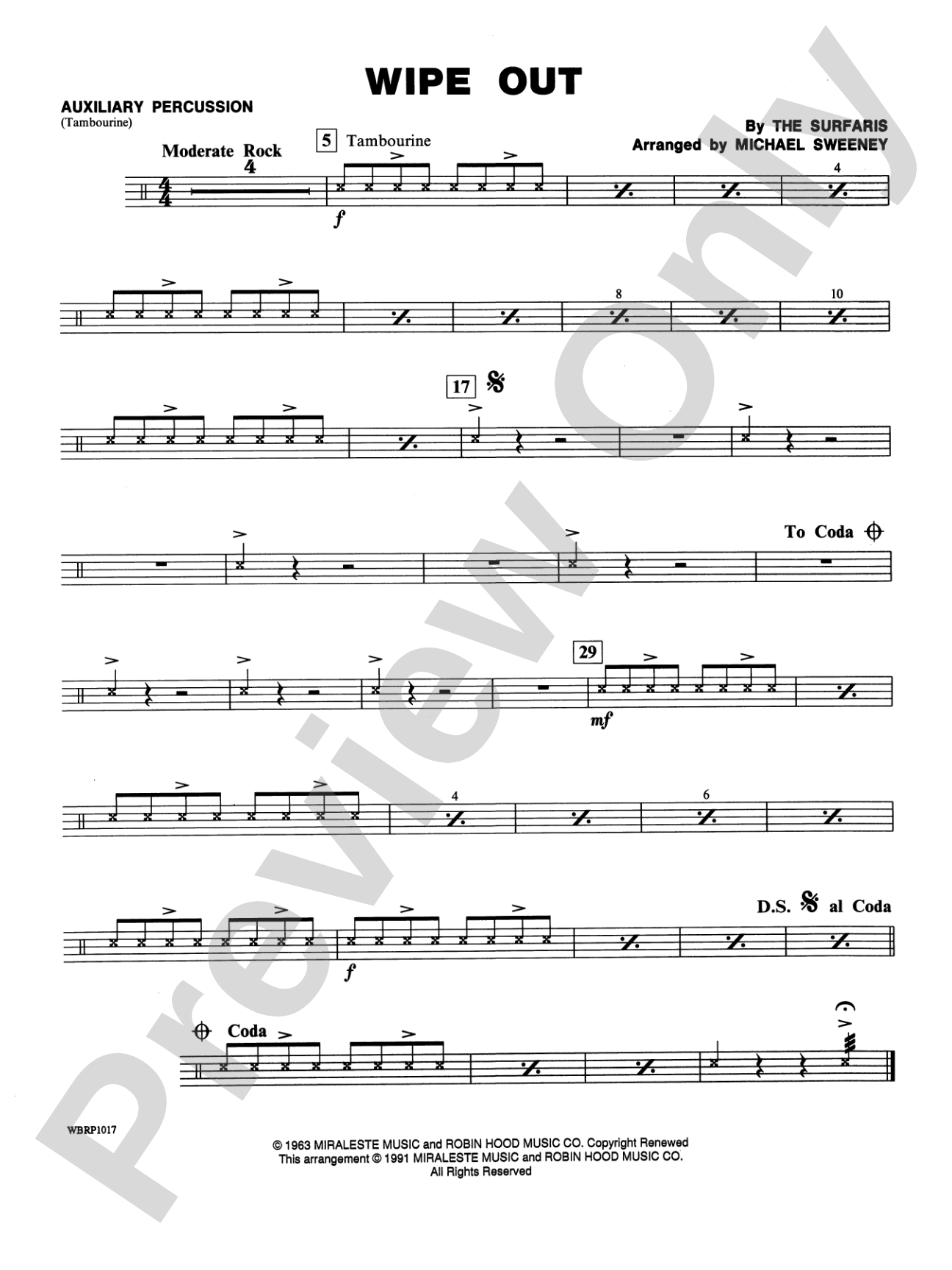Wipe Out: 3rd Percussion