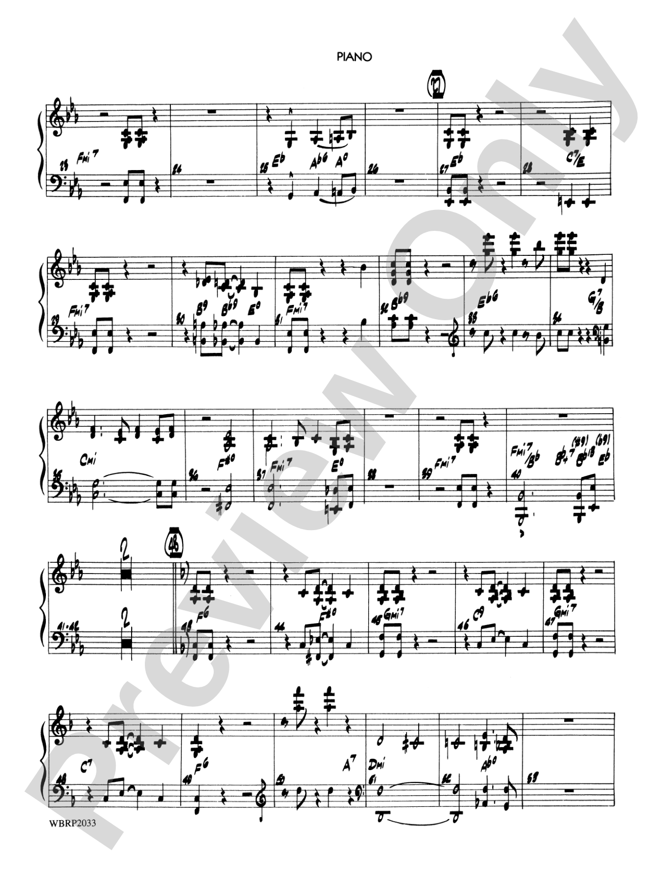 Mack the Knife (from The Threepenny Opera): Piano Accompaniment