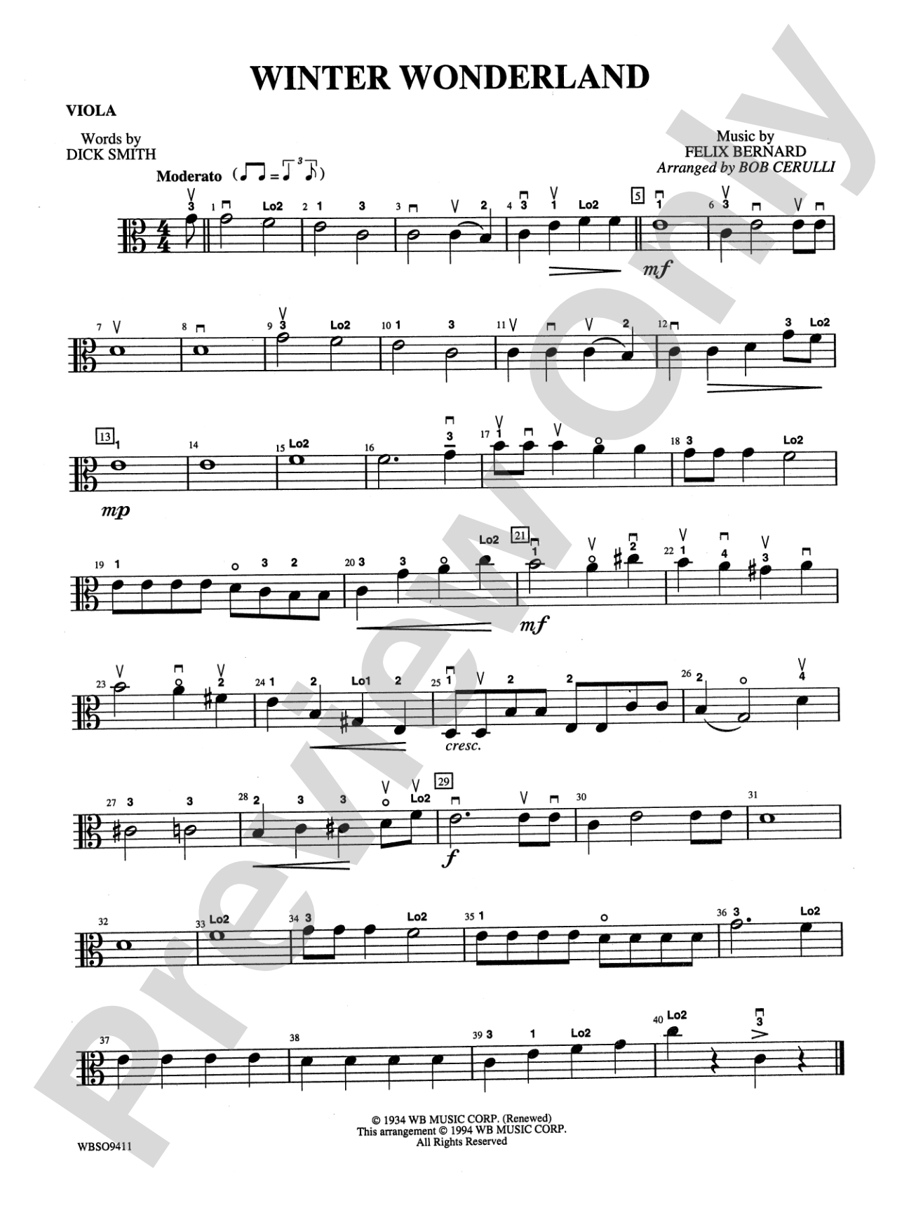 Winter Wonderland: Viola