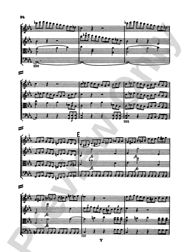 Haydn: String Quartet No. 77 in C Major, Op. 76, No. 3: String Quartet Miniature Score