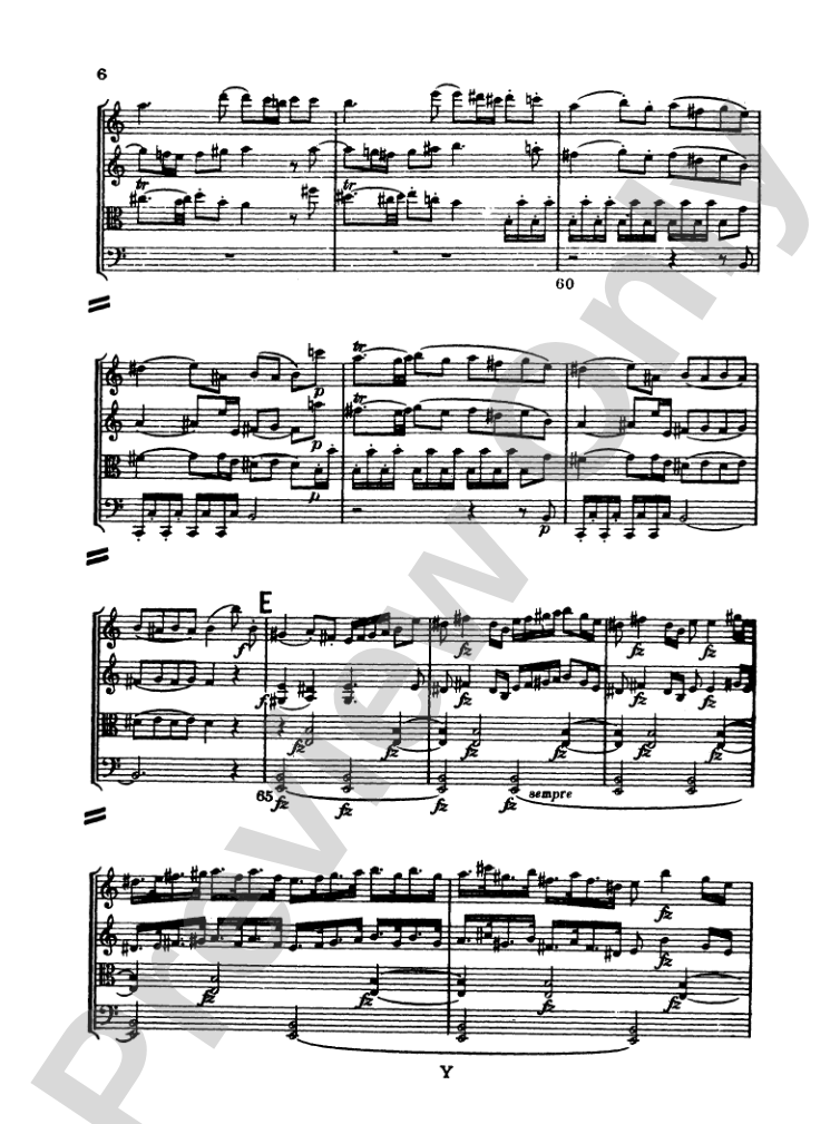 Haydn: String Quartet No. 77 in C Major, Op. 76, No. 3: String Quartet Miniature Score