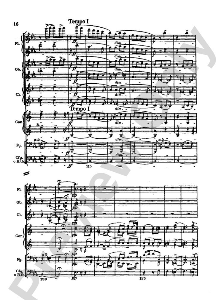 Strauss: Serenade for 13 Winds, Op. 7: Chamber Ensemble Miniature Score