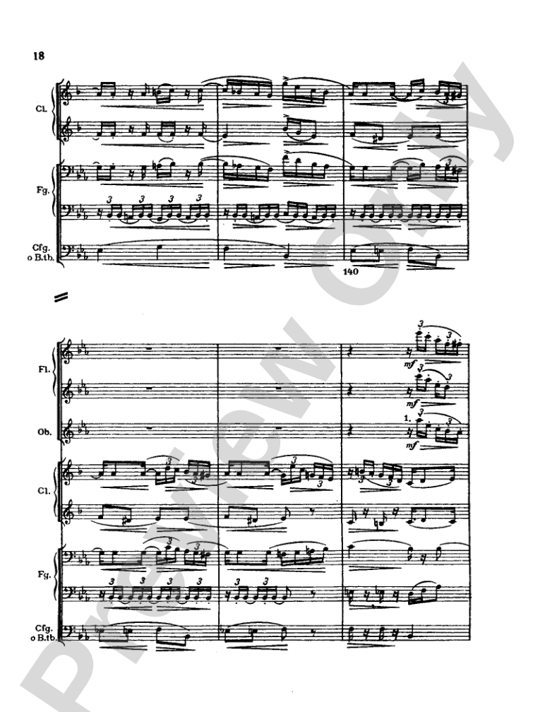 Strauss: Serenade for 13 Winds, Op. 7: Chamber Ensemble Miniature Score