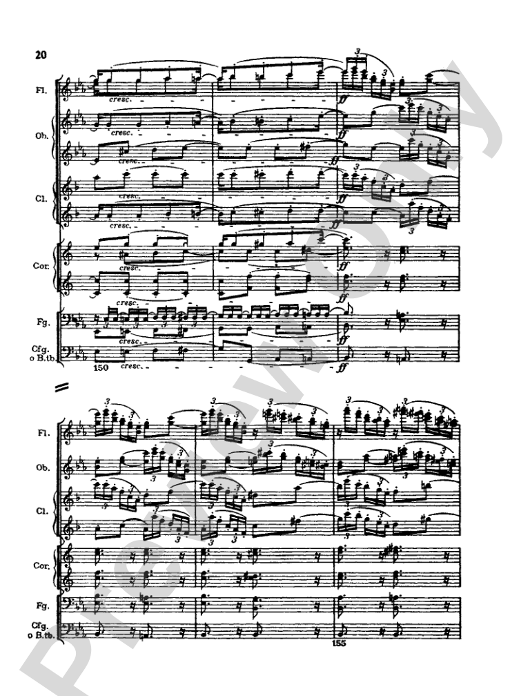 Strauss: Serenade for 13 Winds, Op. 7: Chamber Ensemble Miniature Score