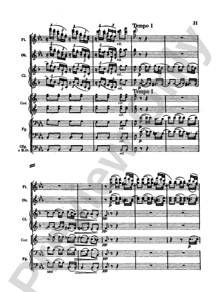 Strauss: Serenade for 13 Winds, Op. 7: Chamber Ensemble Miniature Score